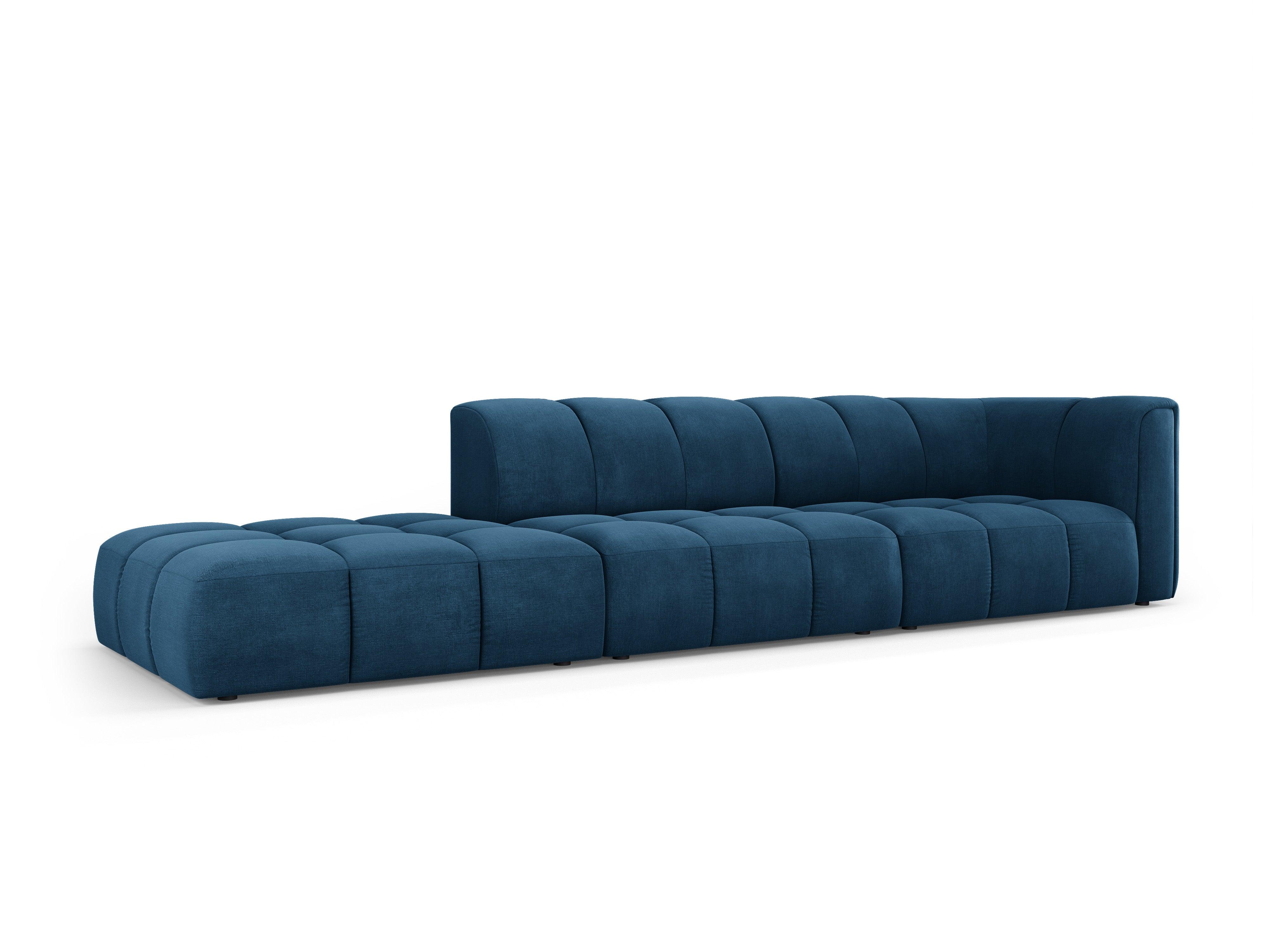 Sofa lewostronna FRANCESCA granat królewski szenil – Besolux