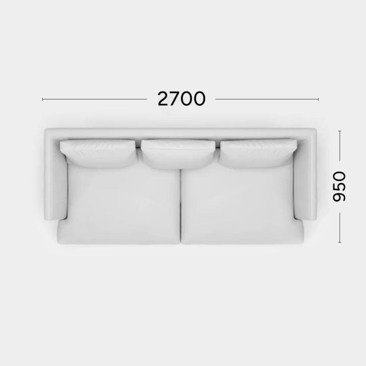 Sofa LILY Rosanero 270x95 cm Grupa 0 Nie Eye on Design