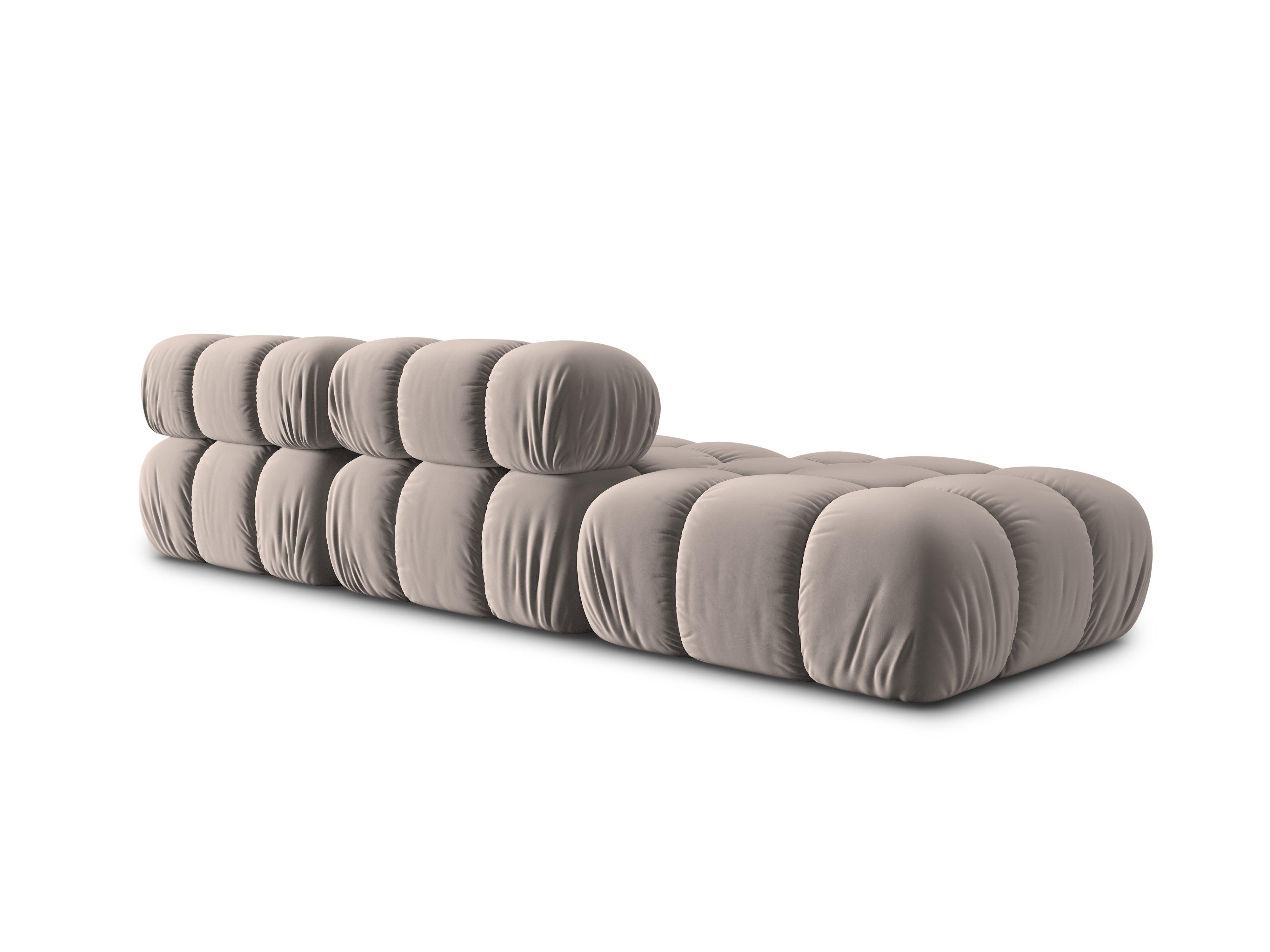 Sofa modułowa aksamitna lewostronna 4-osobowa TROPEA cappuccino Milo Casa Eye on Design