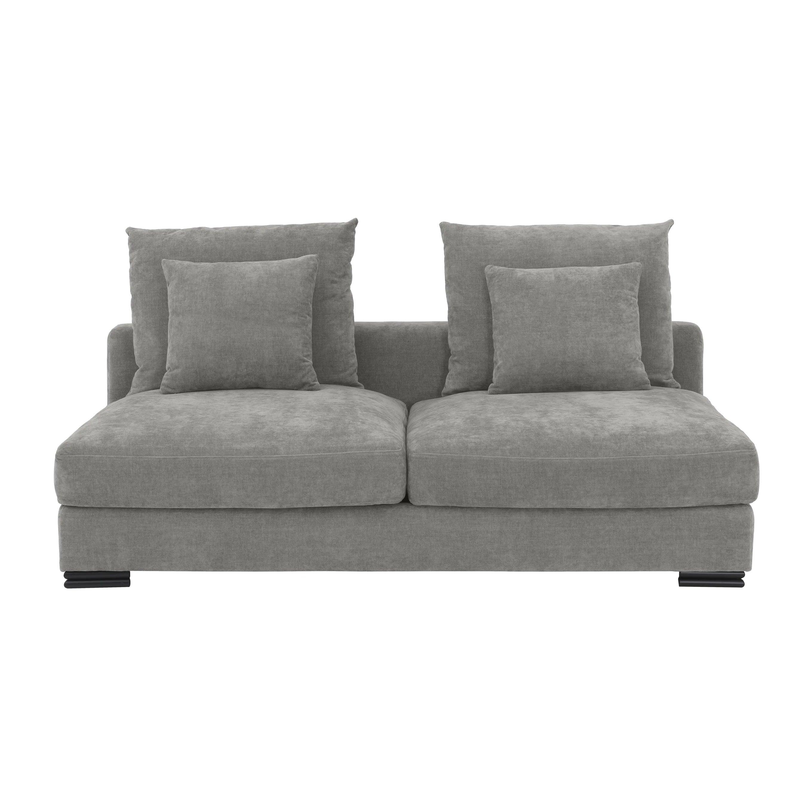 Sofa modułowa CLIFFORD - element środkowy 2-osobowy szary Eichholtz Eye on Design