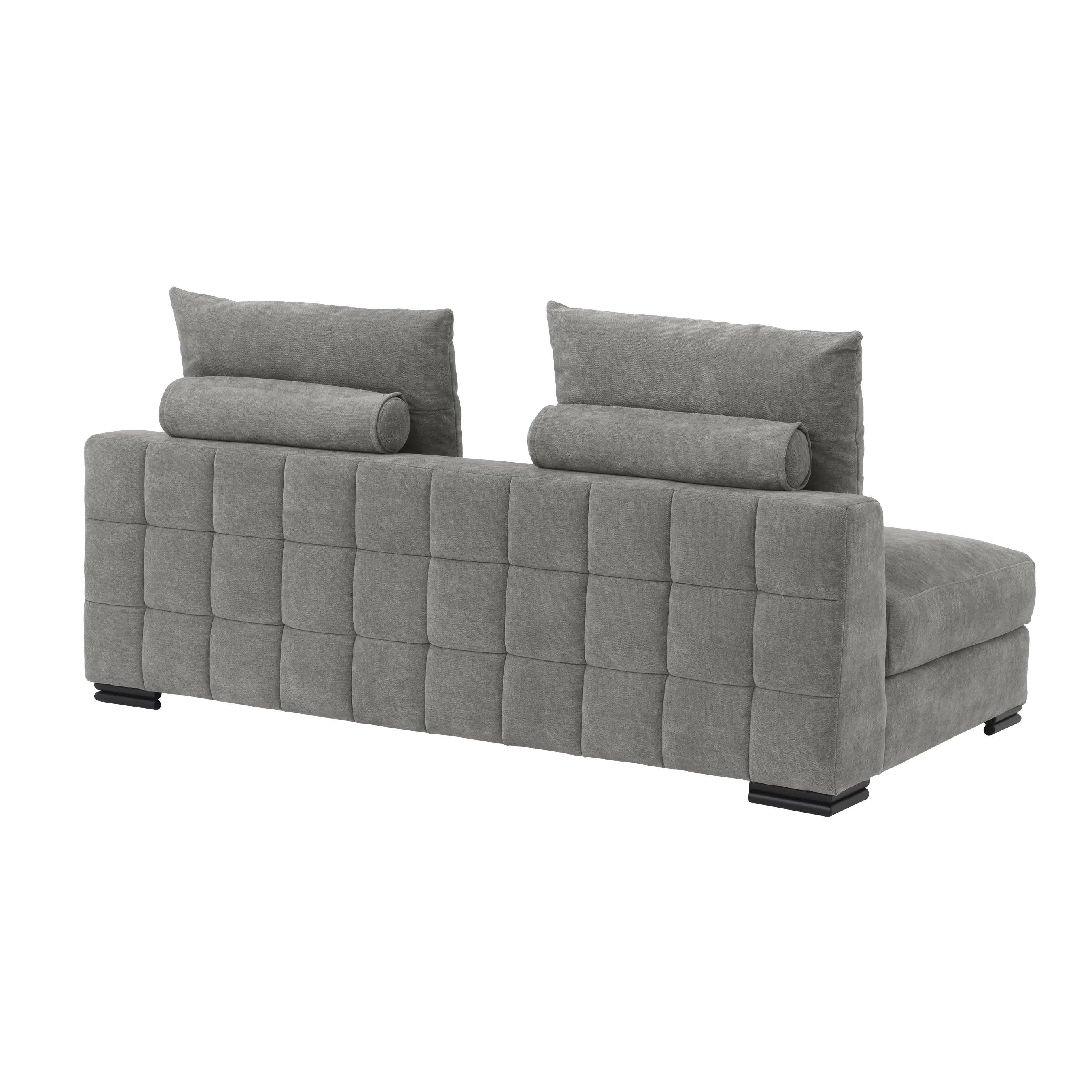 Sofa modułowa CLIFFORD - element środkowy 2-osobowy szary Eichholtz Eye on Design