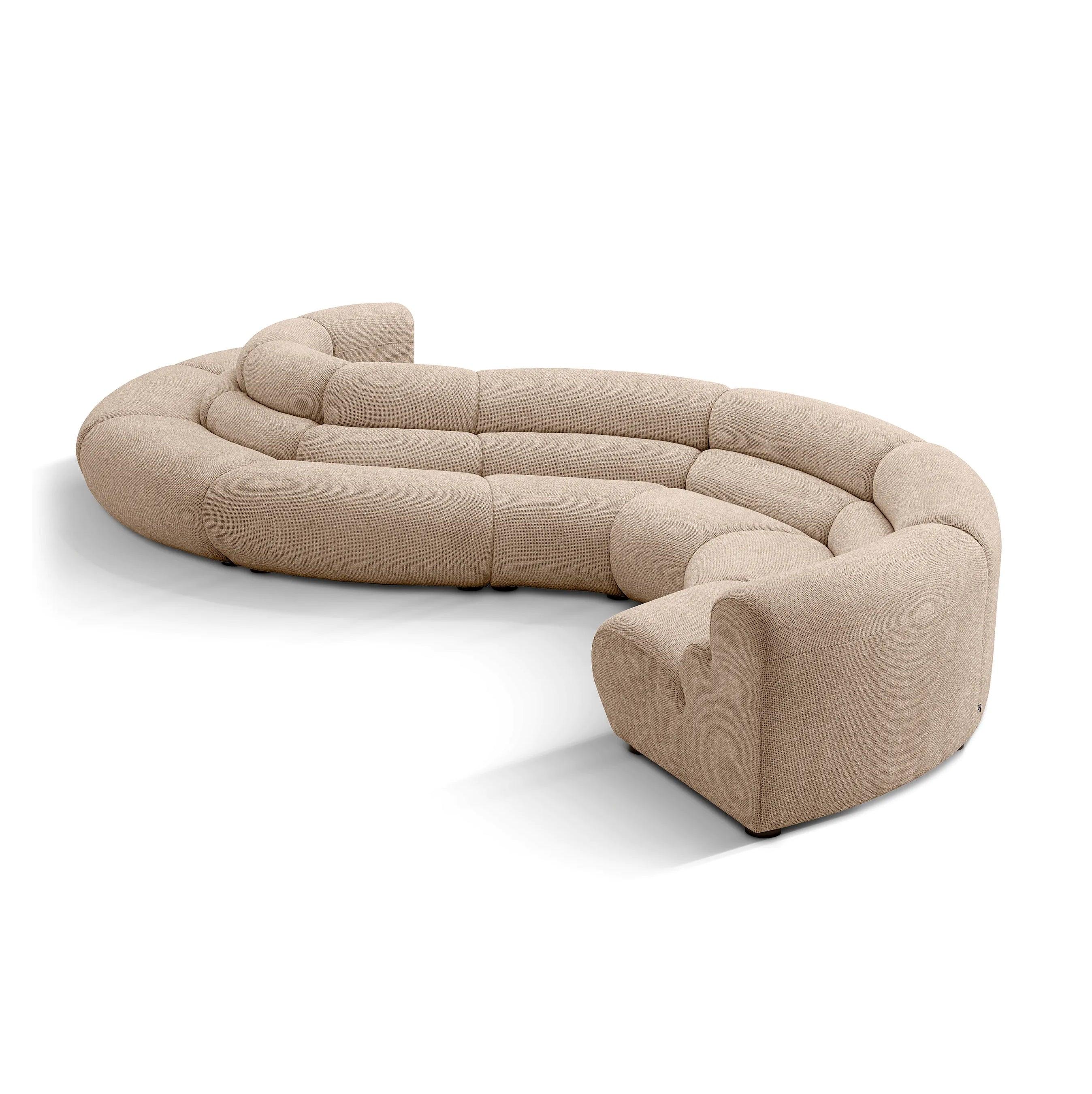 Sofa modułowa LINDAU - narożnik zewnętrzny piaskowy Eichholtz Eye on Design