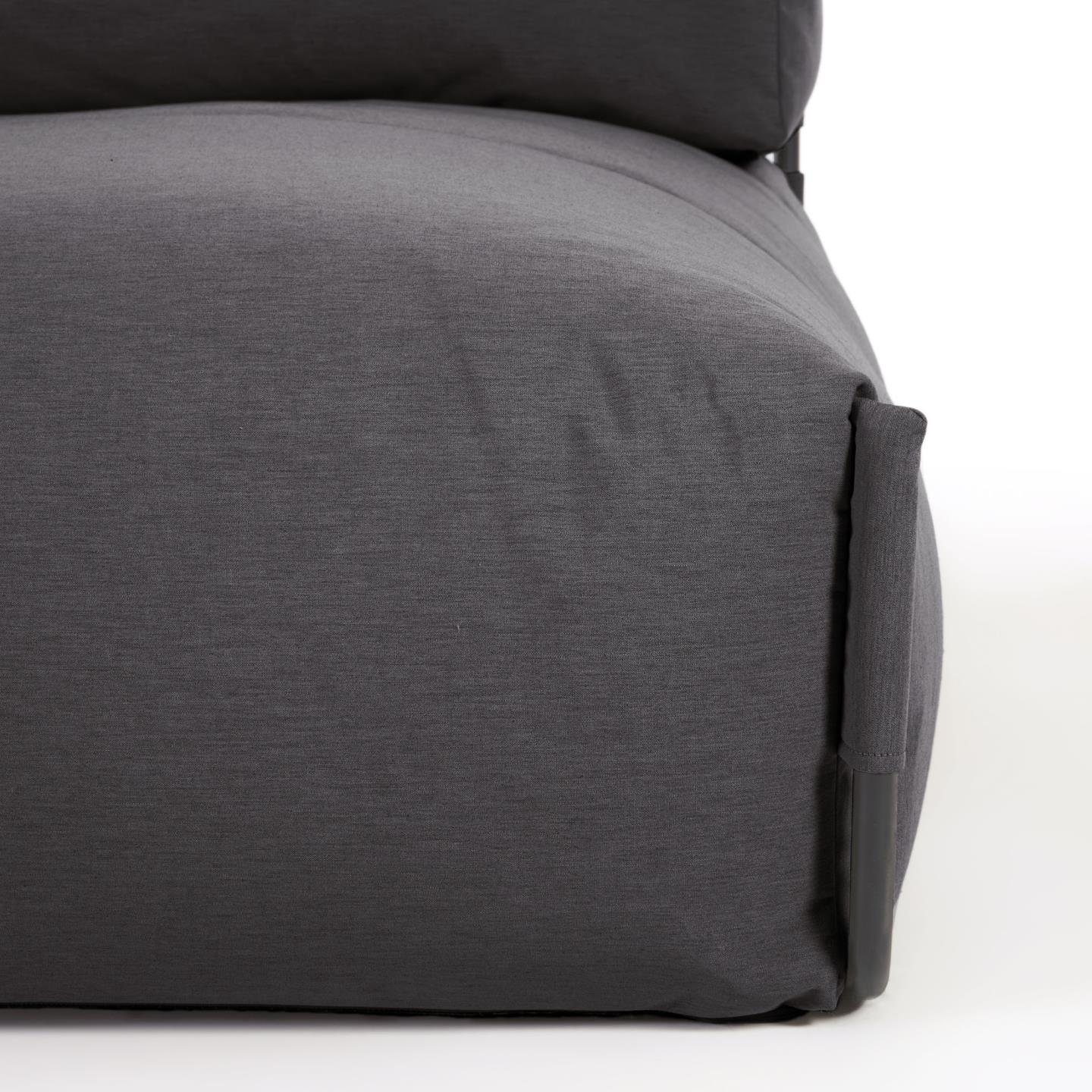 Sofa modułowa ogrodowa SQUARE - szezlong ciemnoszary La Forma Eye on Design