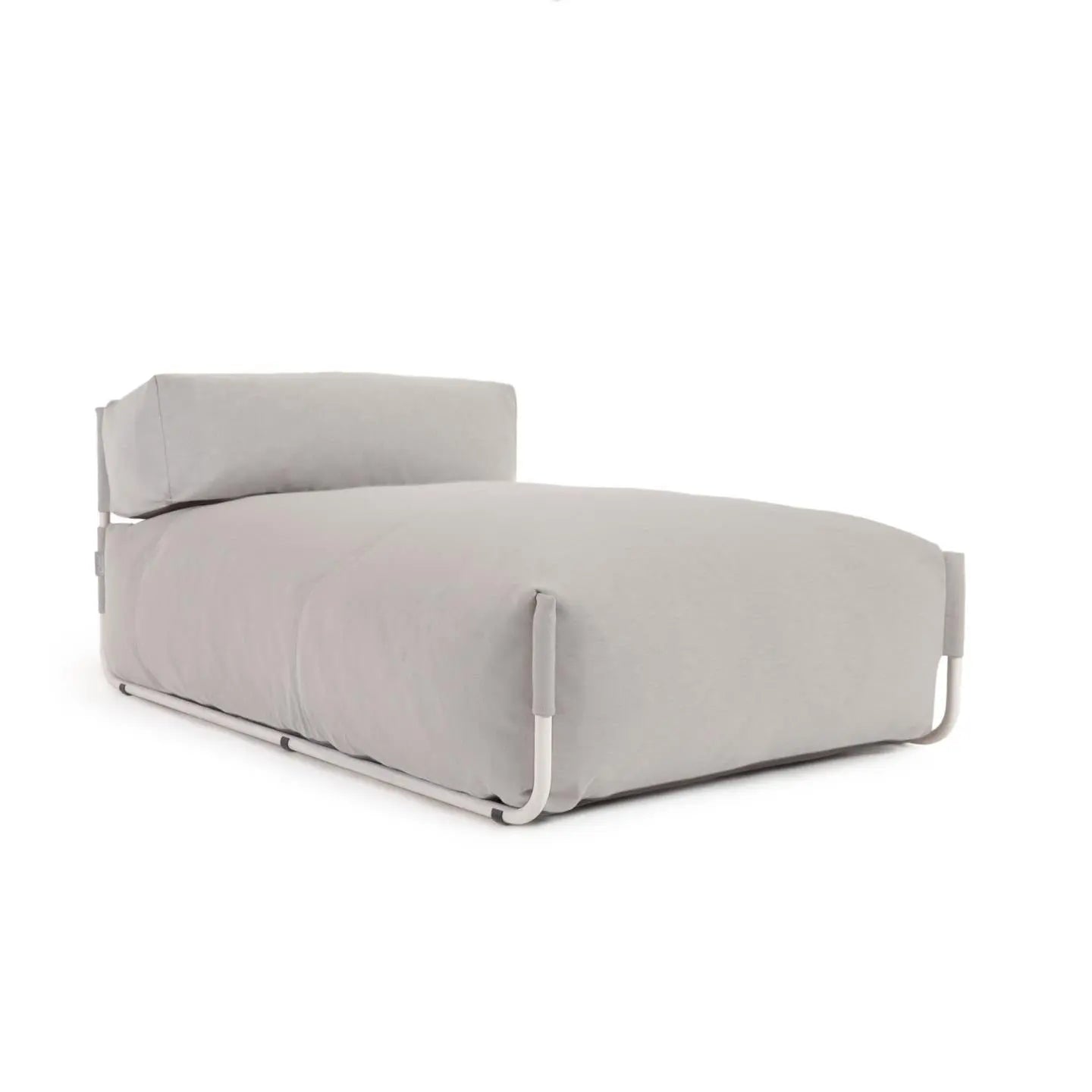 Sofa modułowa ogrodowa SQUARE - szezlong jasnoszary, marka Kave Home