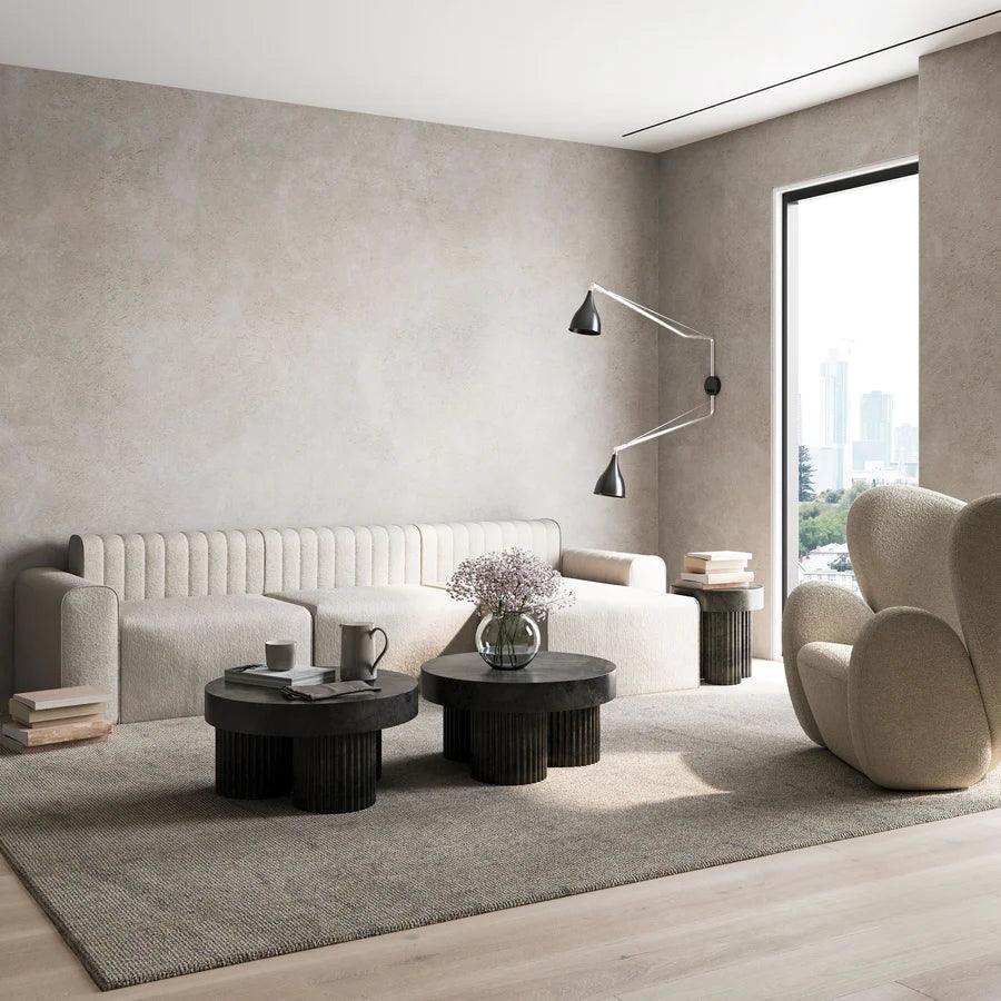 Sofa modułowa prawostronna RIFF ciemnoszary do salonu