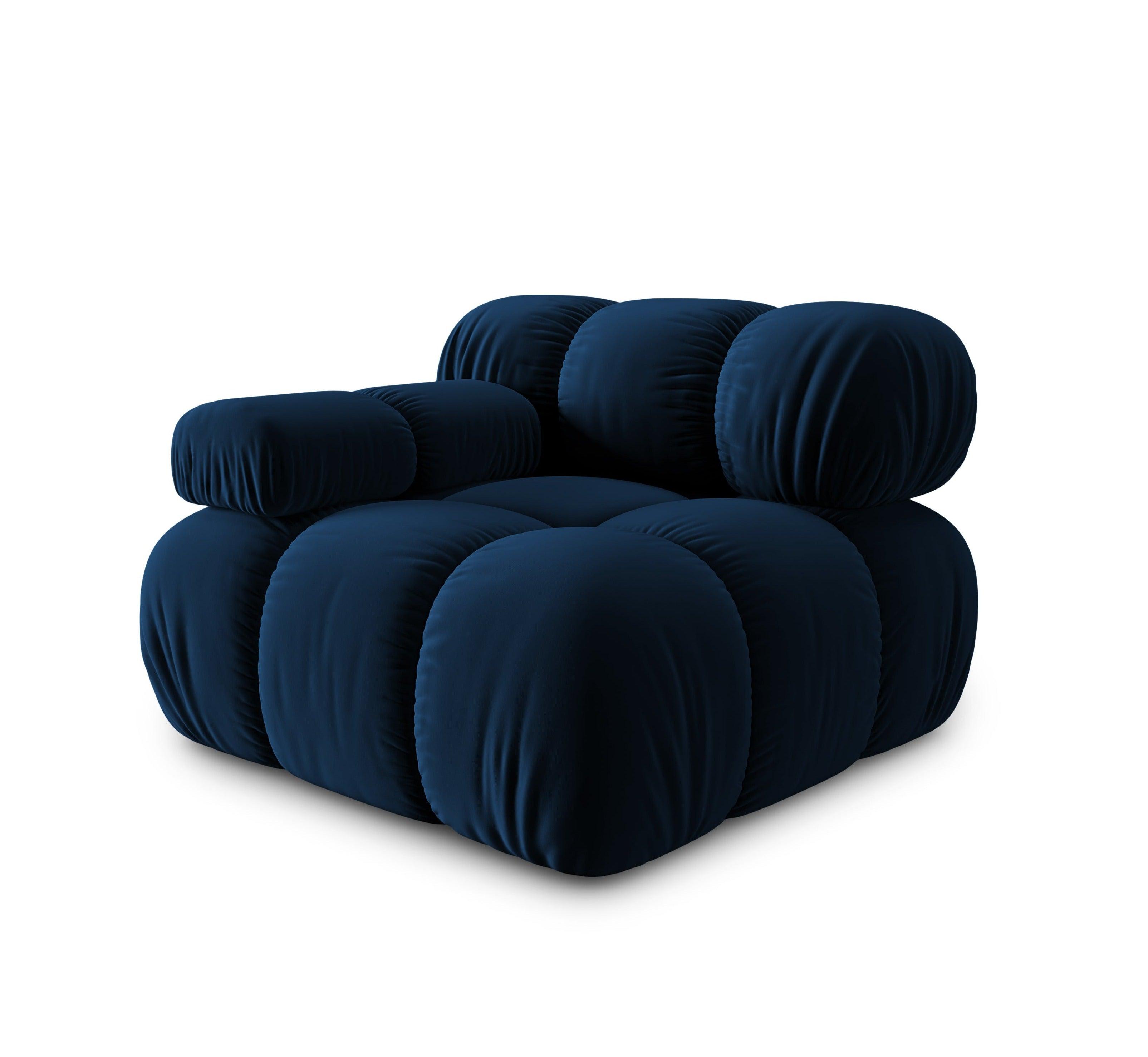 Sofa modułowa TROPEA - moduł lewostronny granat królewski Milo Casa Eye on Design