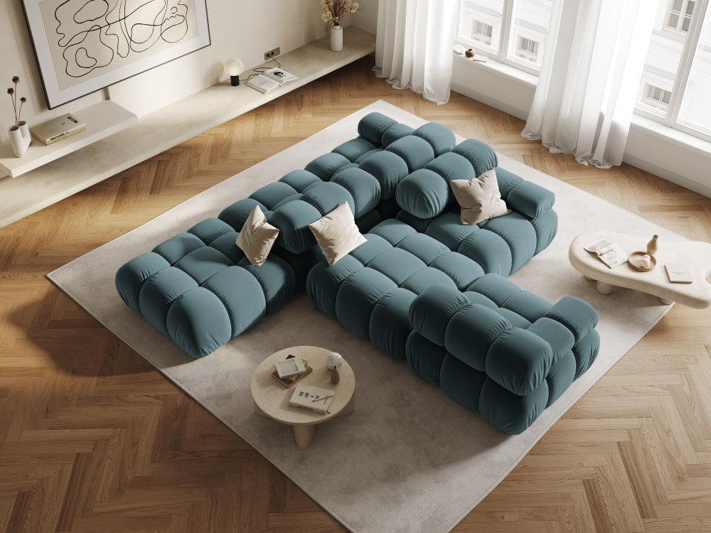 Sofa modułowa TROPEA - moduł lewostronny petrol Milo Casa Eye on Design