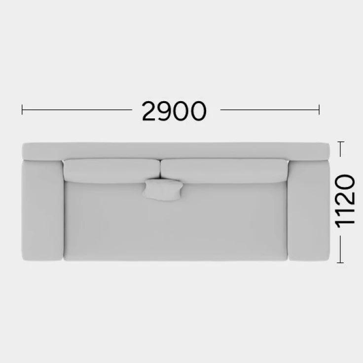 Sofa MYSTIC Rosanero 290x112 cm Grupa 0 Eye on Design