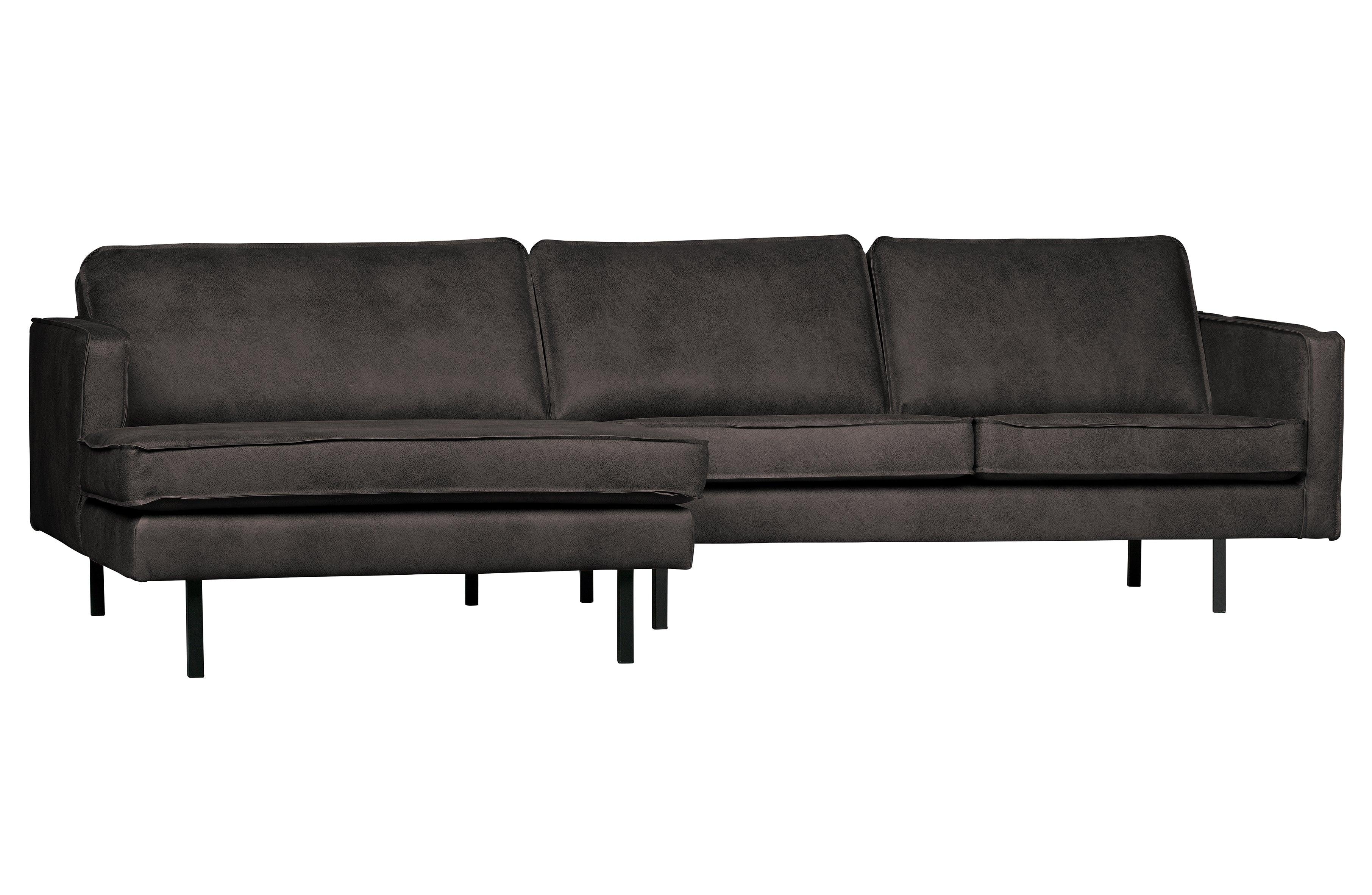 Sofa narożna lewostronna skórzana RODEO czarny Be Pure Eye on Design