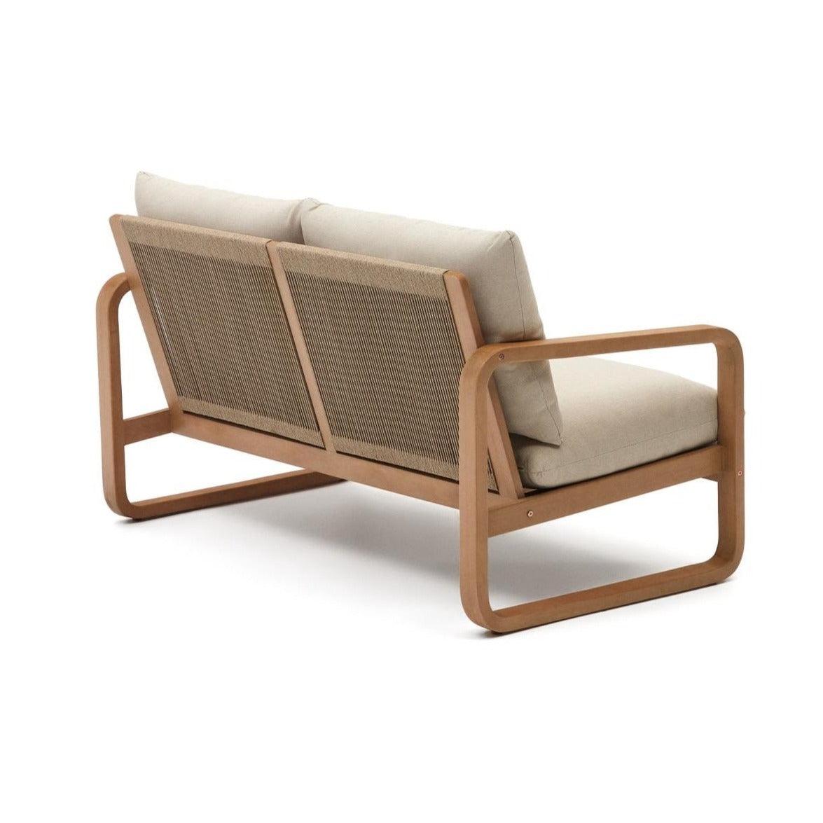 Sofa ogrodowa 2-osobowa SACALETA lite drewno eukaliptusowe La Forma Eye on Design