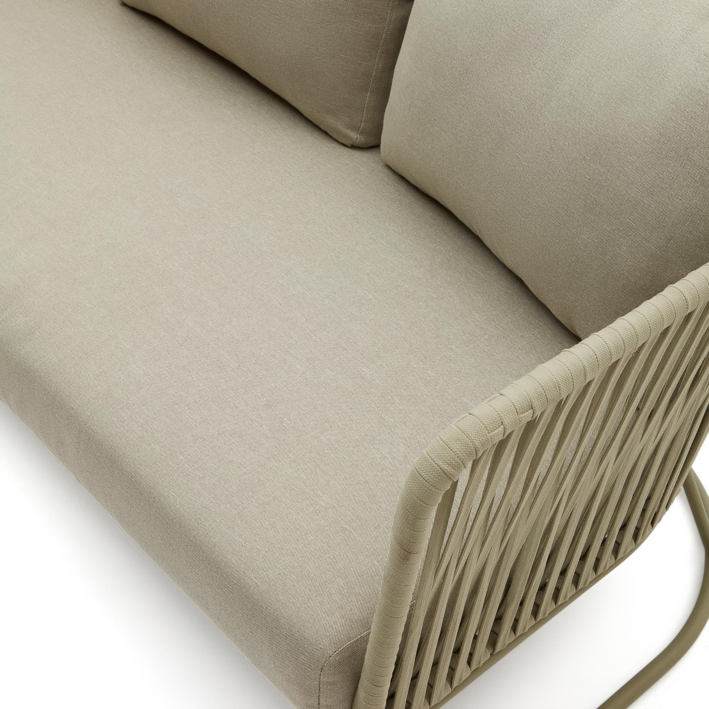 Sofa ogrodowa 3-sobowa SACONCA oliwkowy La Forma Eye on Design
