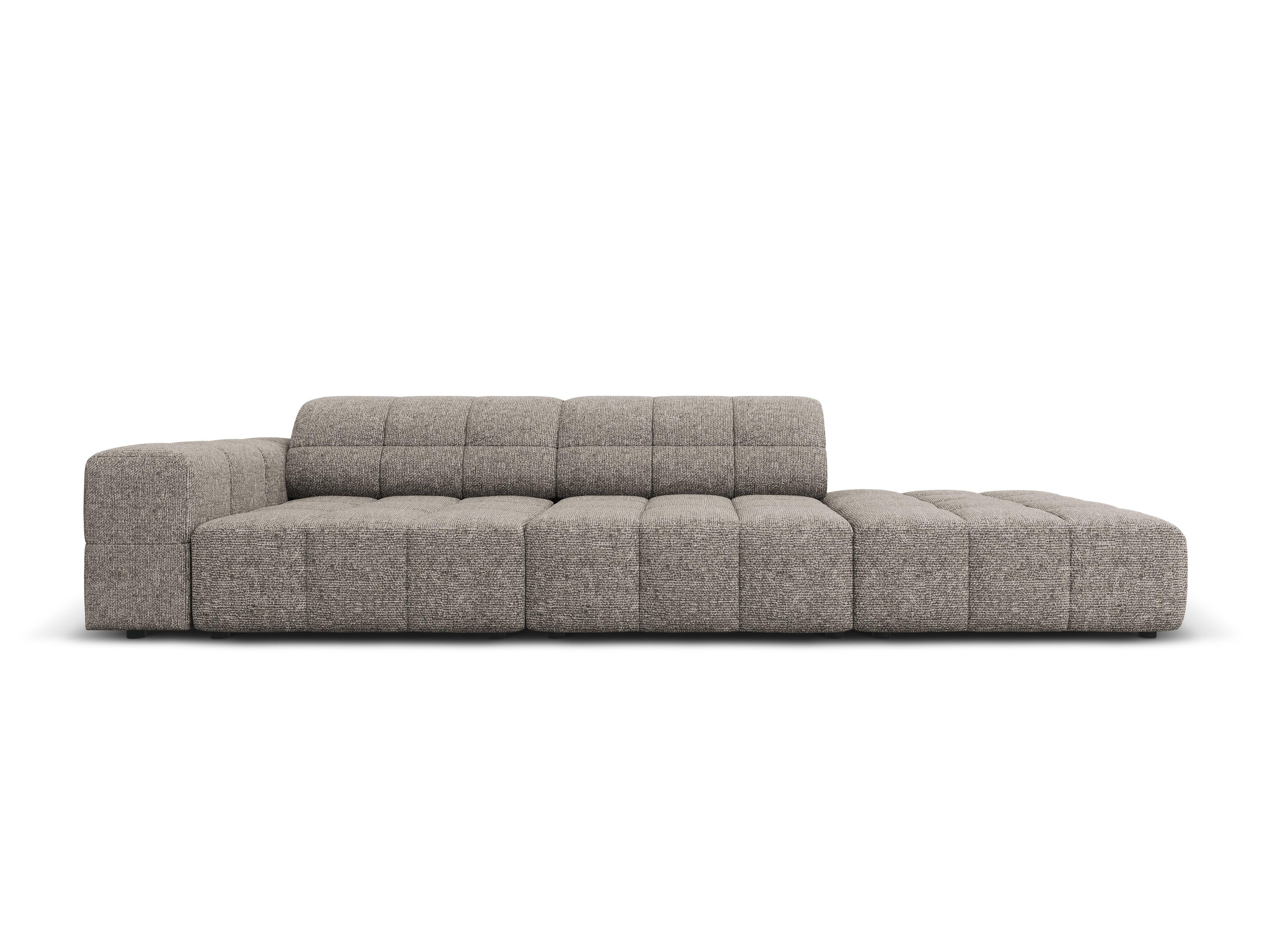 Sofa prawostronna 3-osobowa CHICAGO szary szenil Cosmopolitan Design Eye on Design