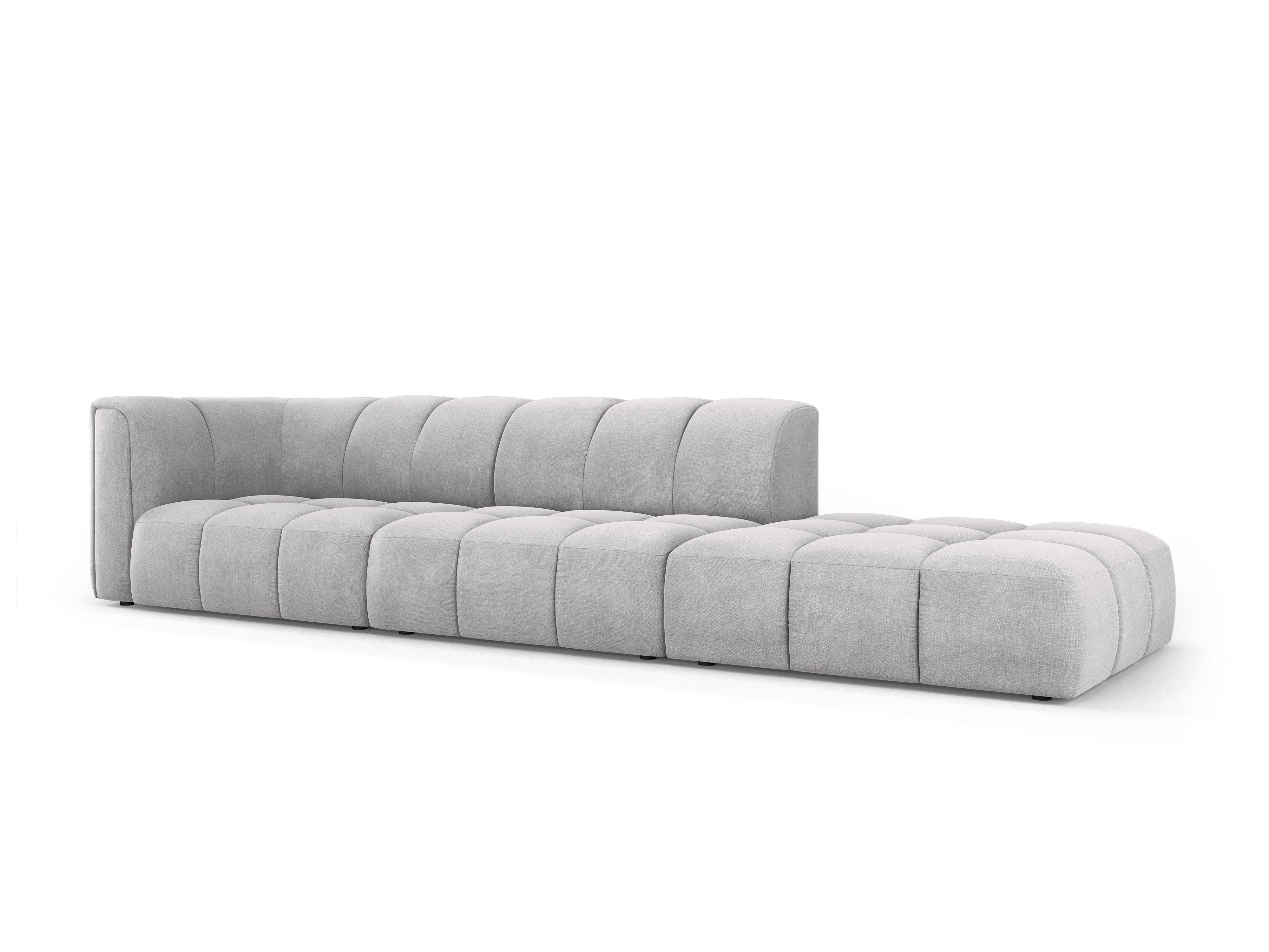 Sofa prawostronna FRANCESCA jasnoszary szenil – Besolux