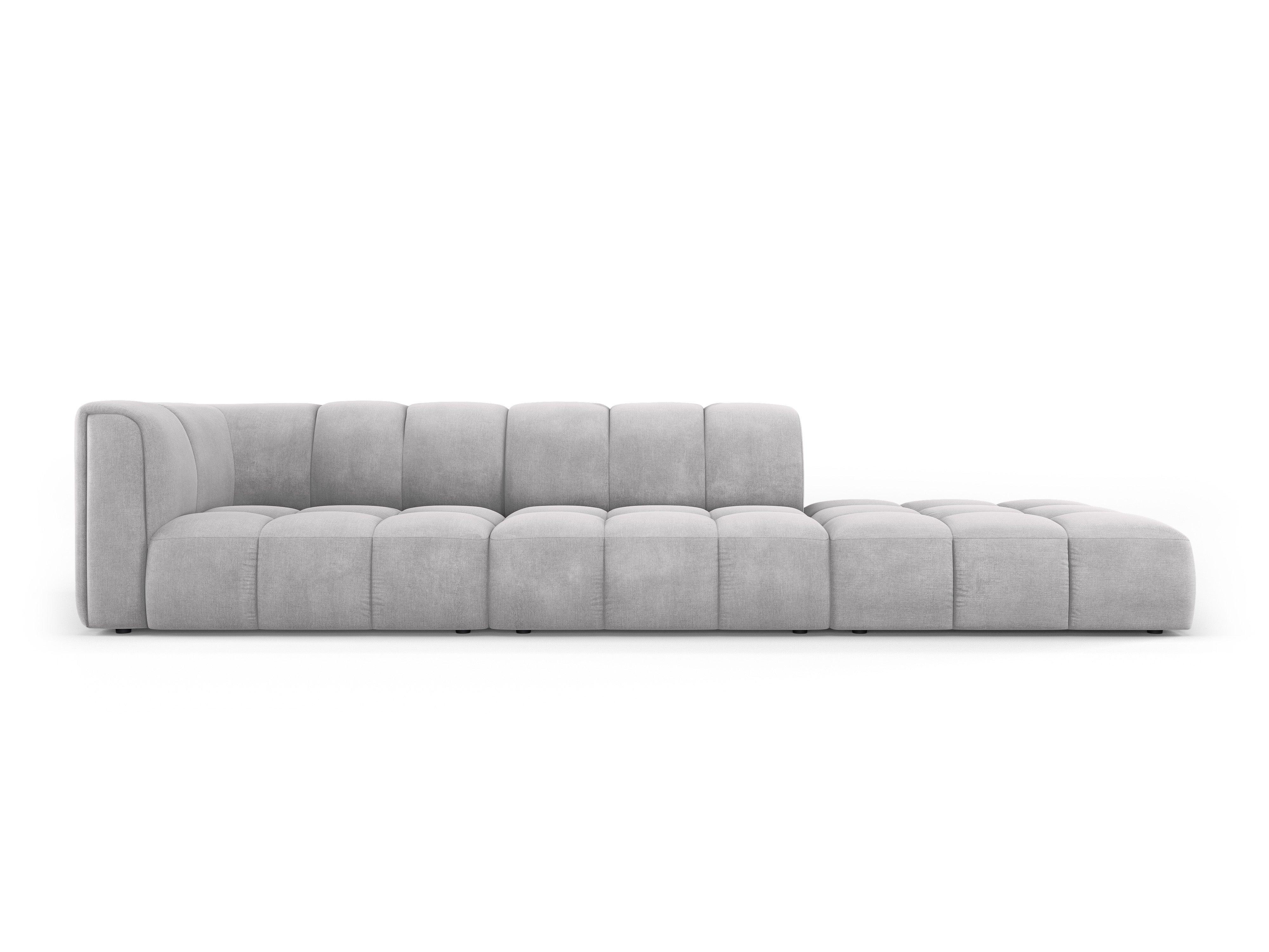 Sofa prawostronna FRANCESCA jasnoszary szenil do salonu