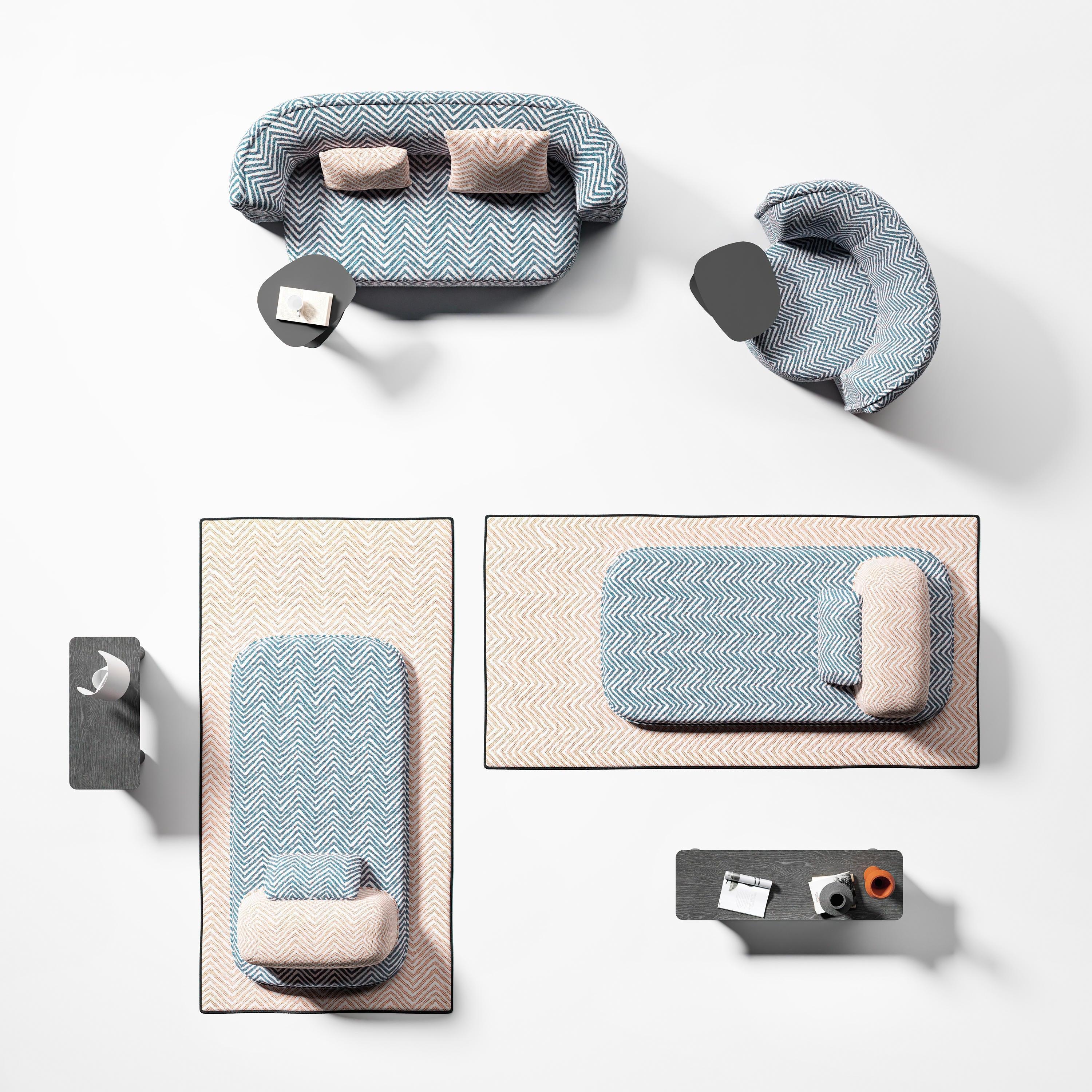 Sofa rozkładana SOFT ISLAND ceglany Liu Jo Living Eye on Design