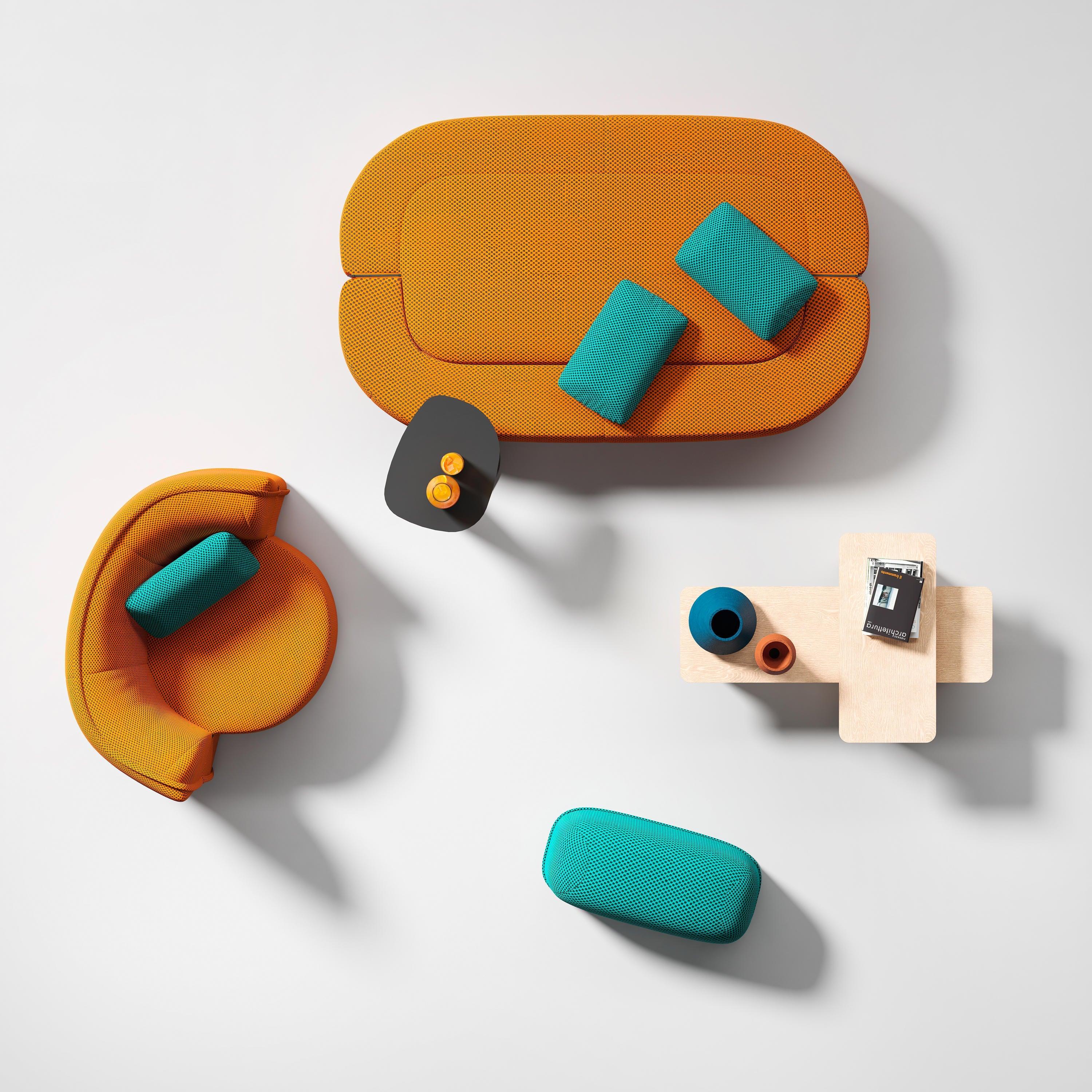 Sofa rozkładana SOFT ISLAND ceglany Liu Jo Living Eye on Design