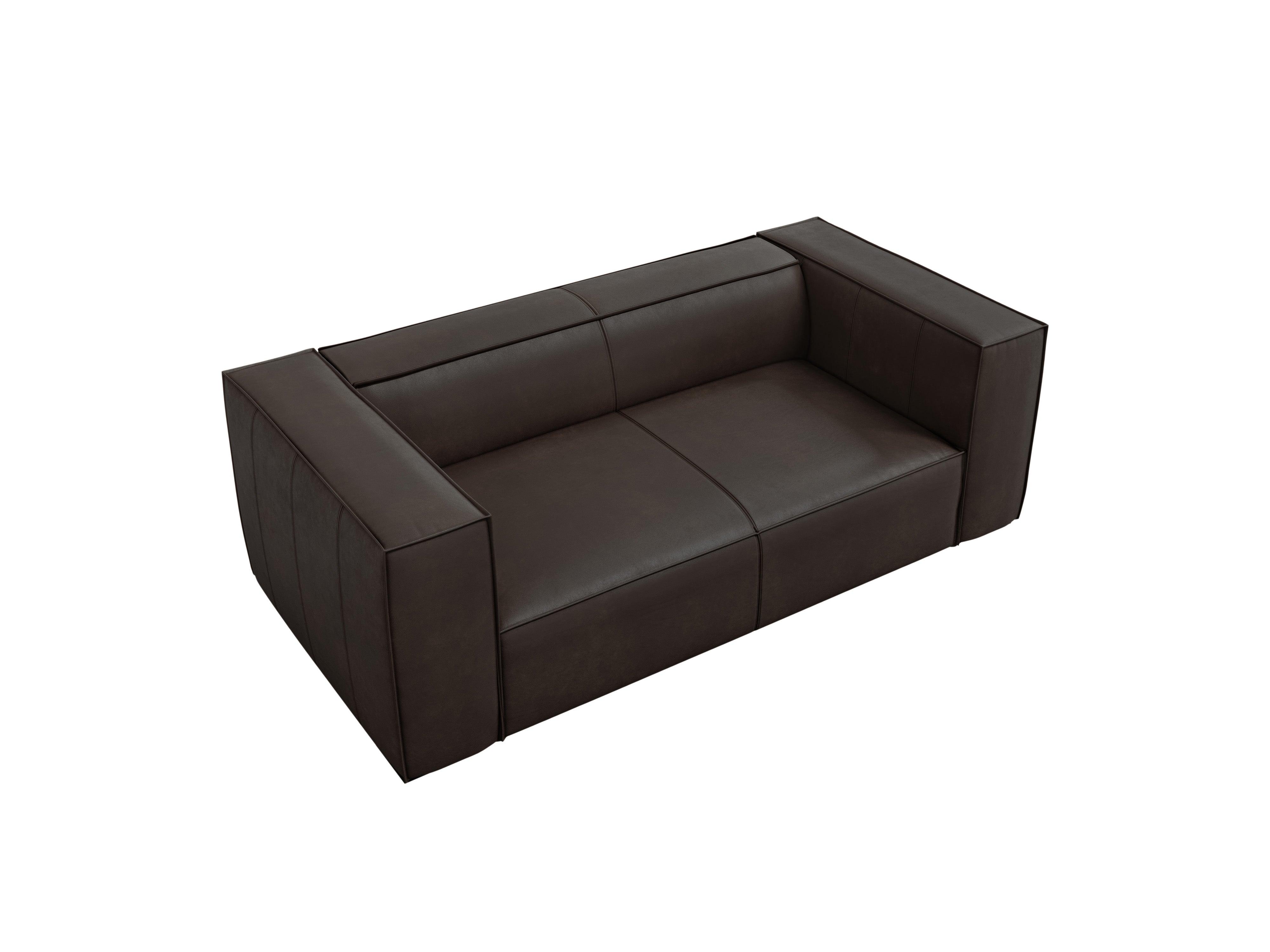 Sofa skórzana 2-osobowa MADAME ciemnobrązowy Windsor & Co Eye on Design
