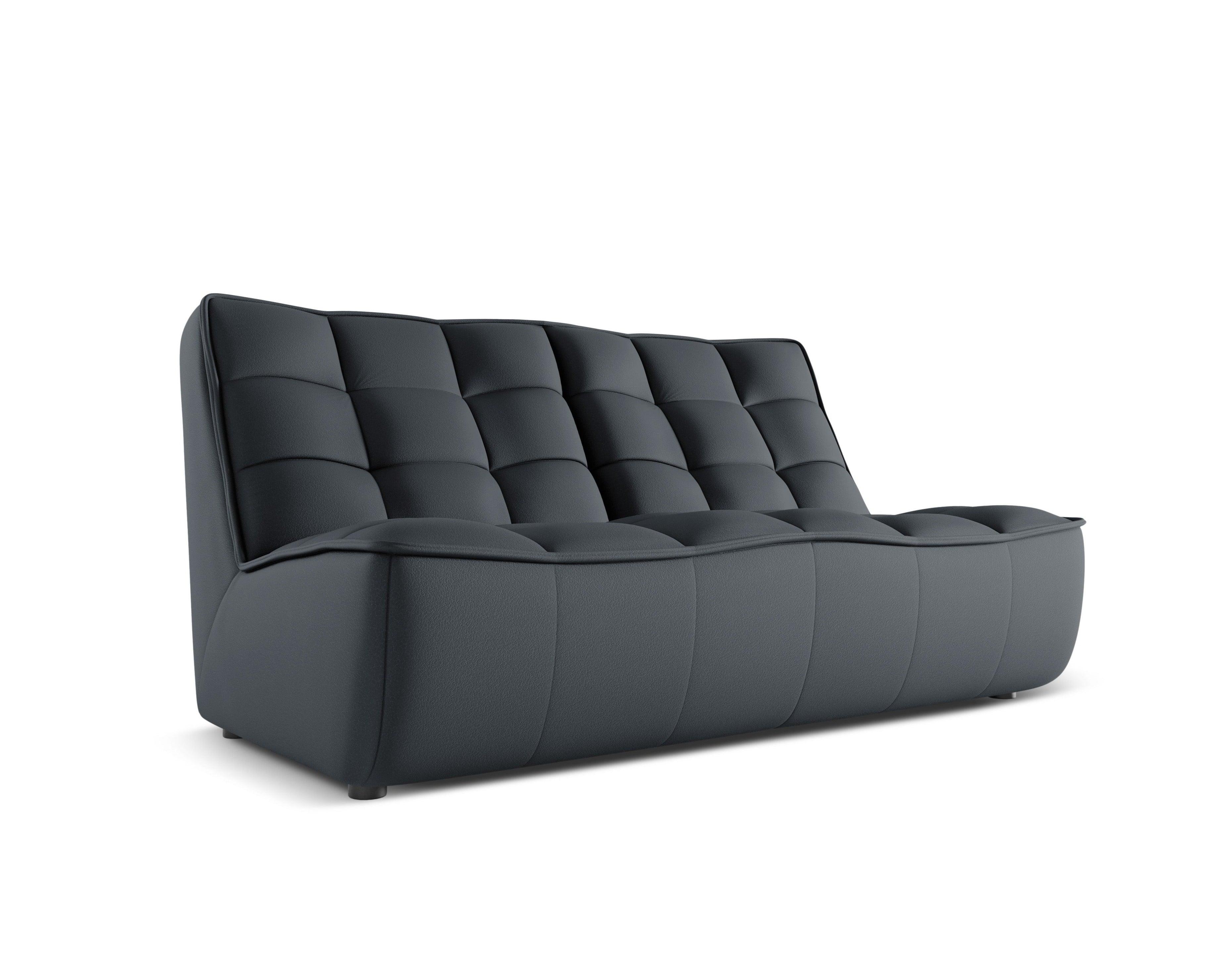 Sofa skórzana 2-osobowa MONI grafitowy Maison Heritage Eye on Design