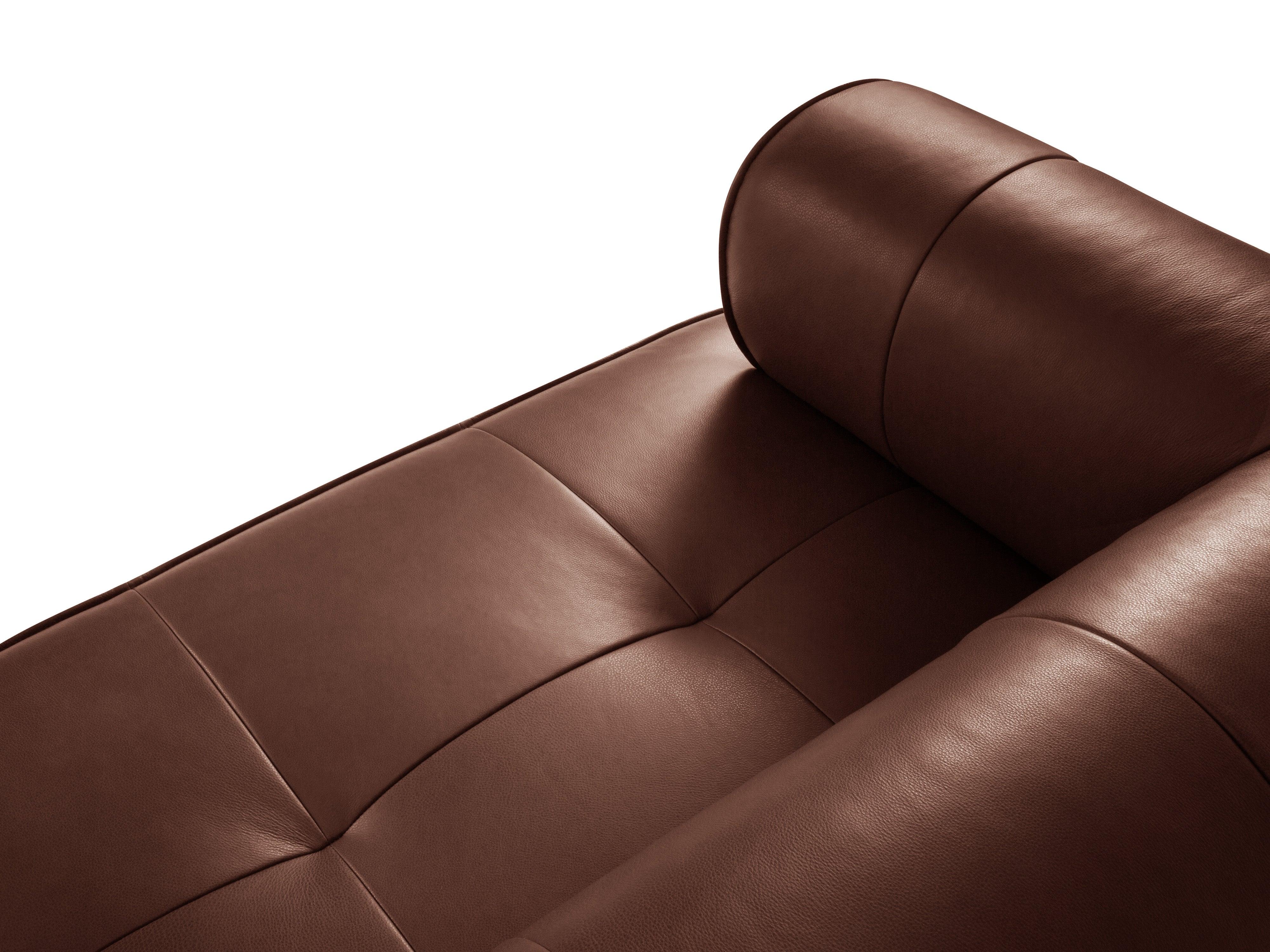 Sofa skórzana 3-osobowa LILY brązowy Maison Heritage Eye on Design