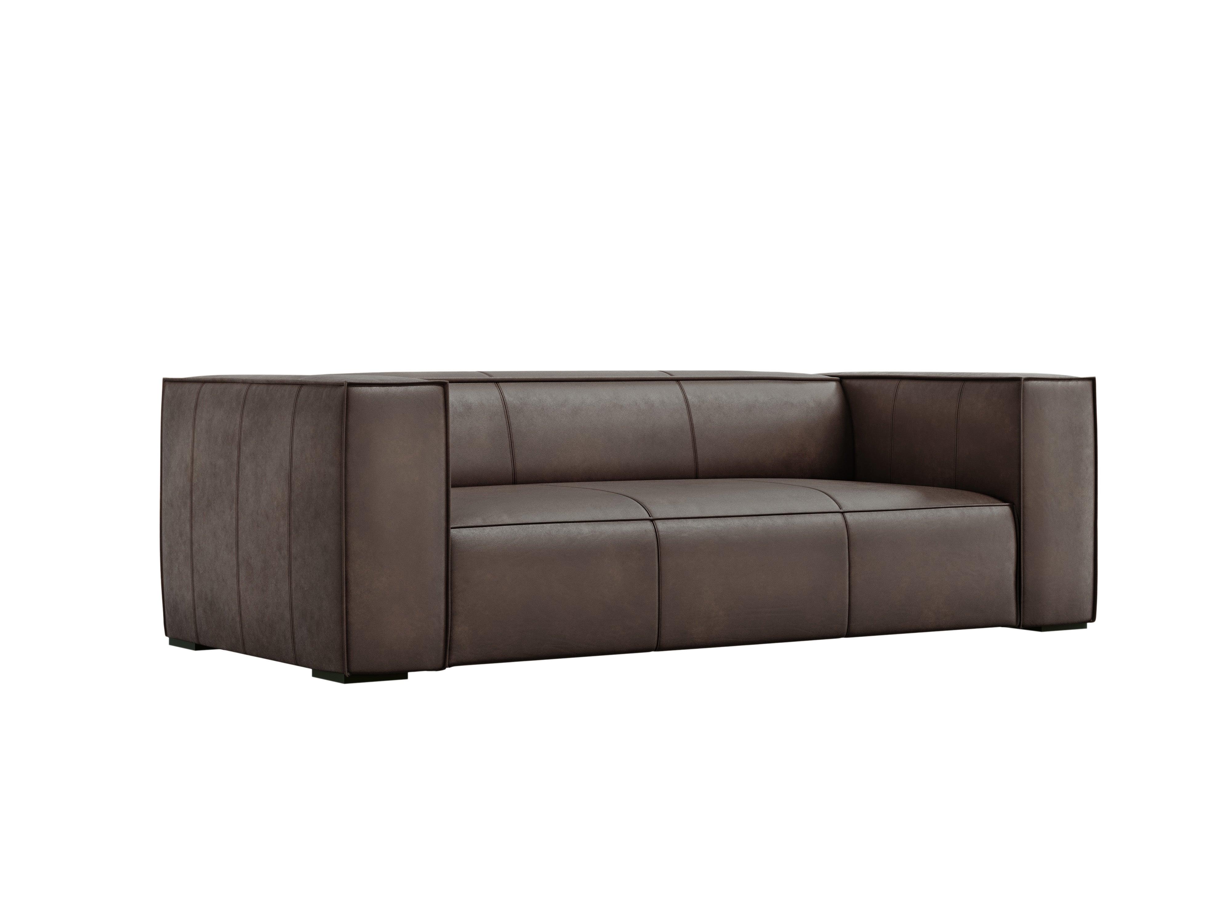 Sofa skórzana 3-osobowa MADAME oliwkowy brąz Windsor & Co Eye on Design