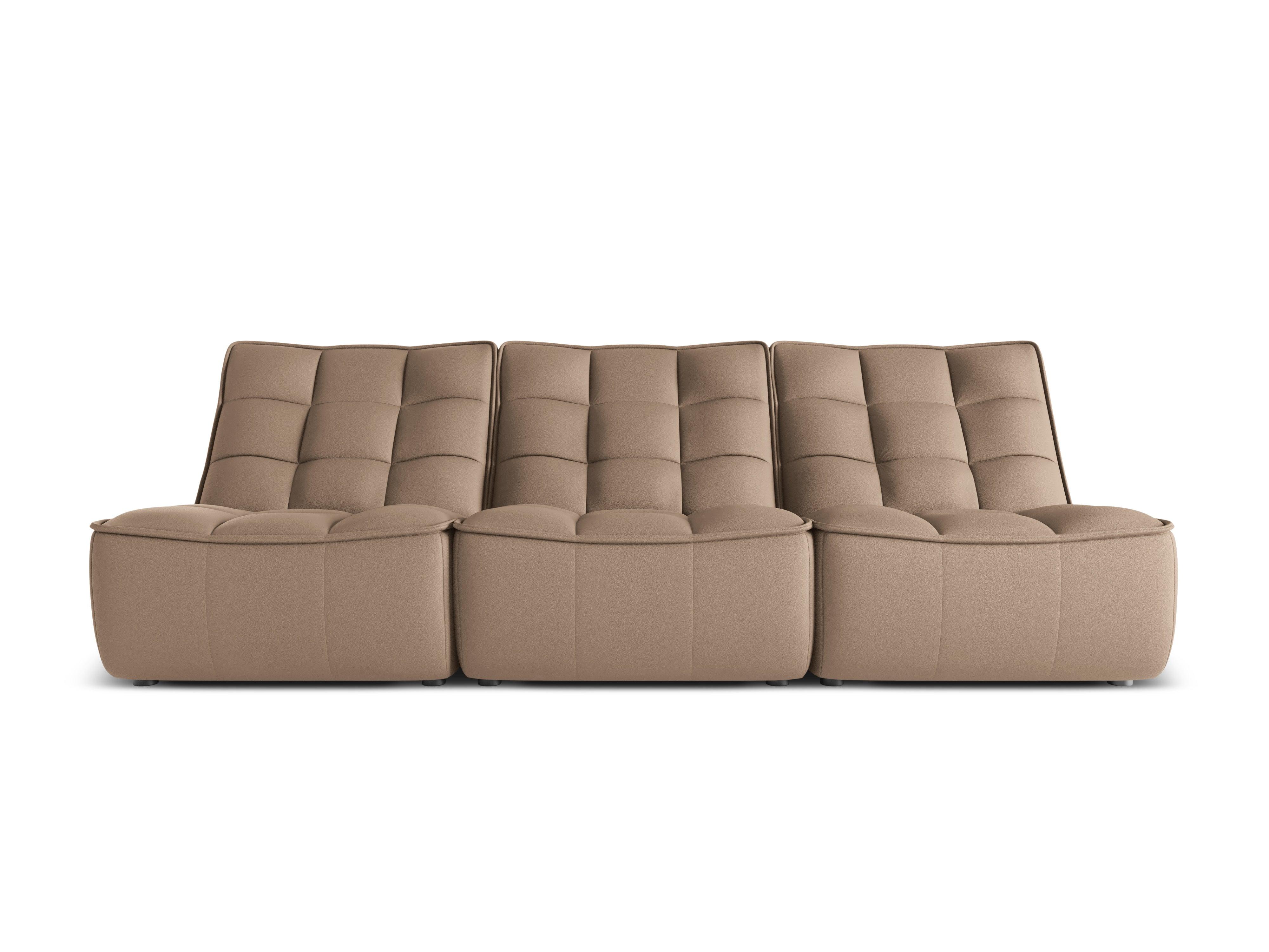 Sofa skórzana 3-osobowa MONI cappuccino Maison Heritage Eye on Design