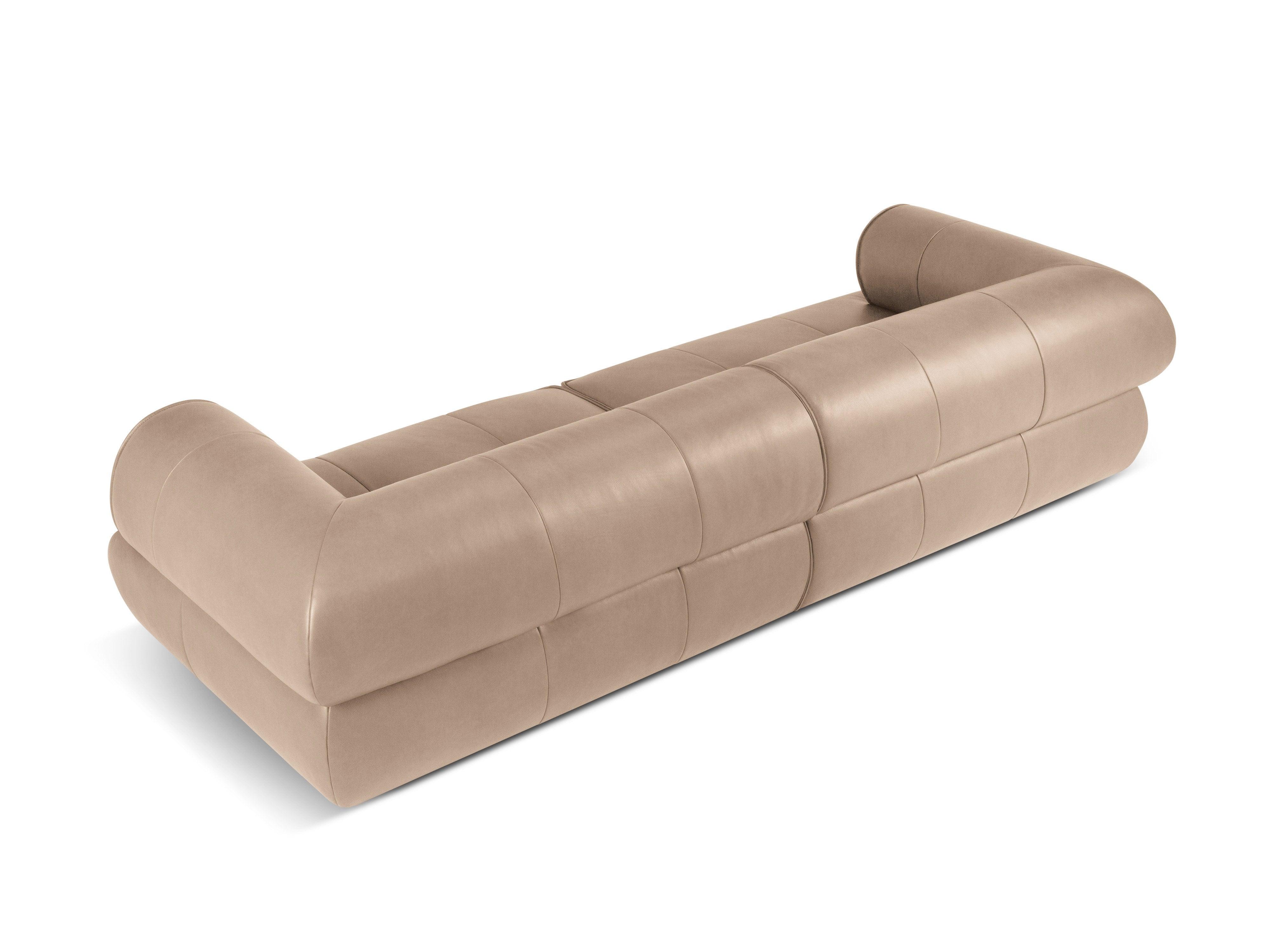 Sofa skórzana 4-osobowa LILY cappuccino Maison Heritage Eye on Design