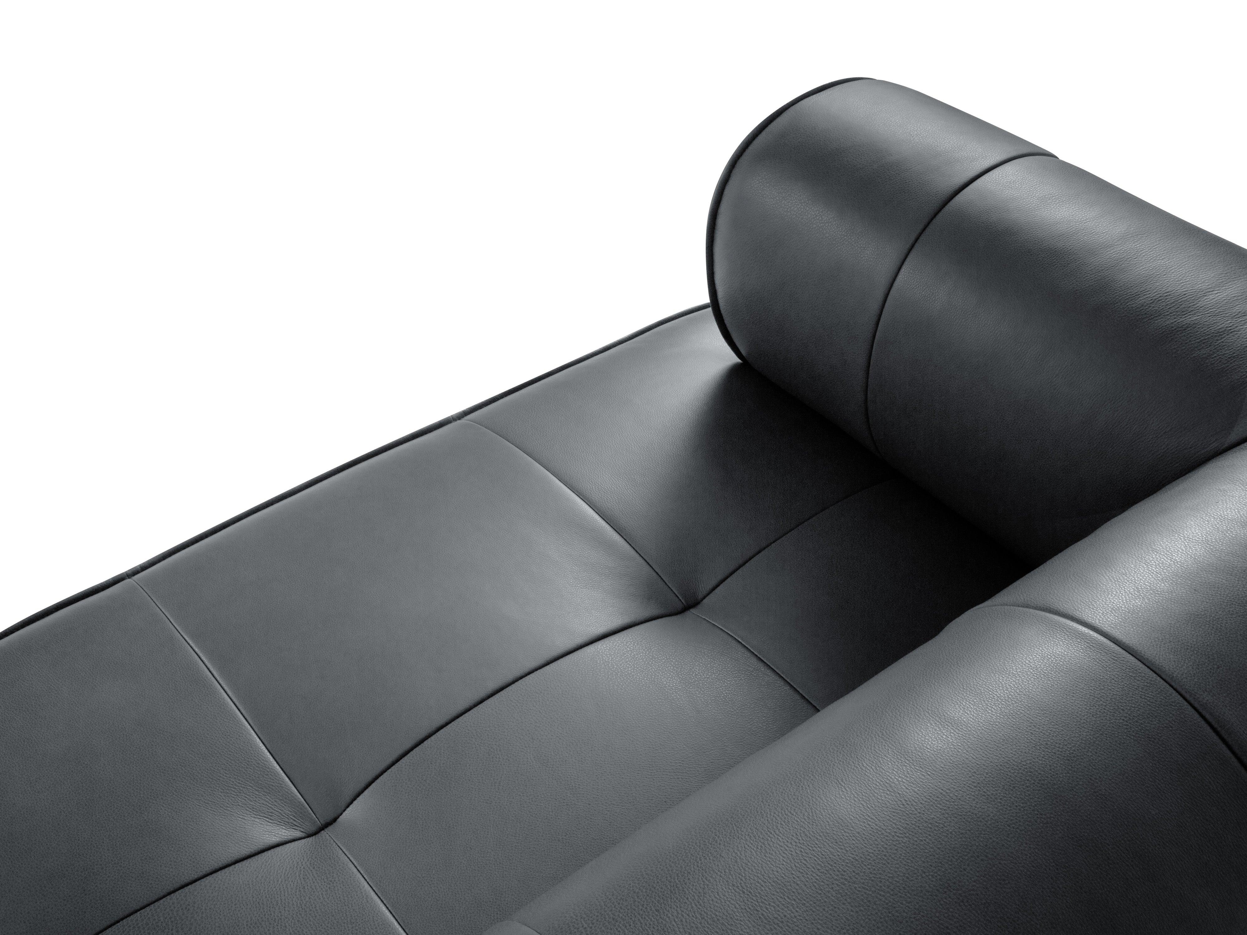 Sofa skórzana 4-osobowa LILY grafitowy Maison Heritage Eye on Design