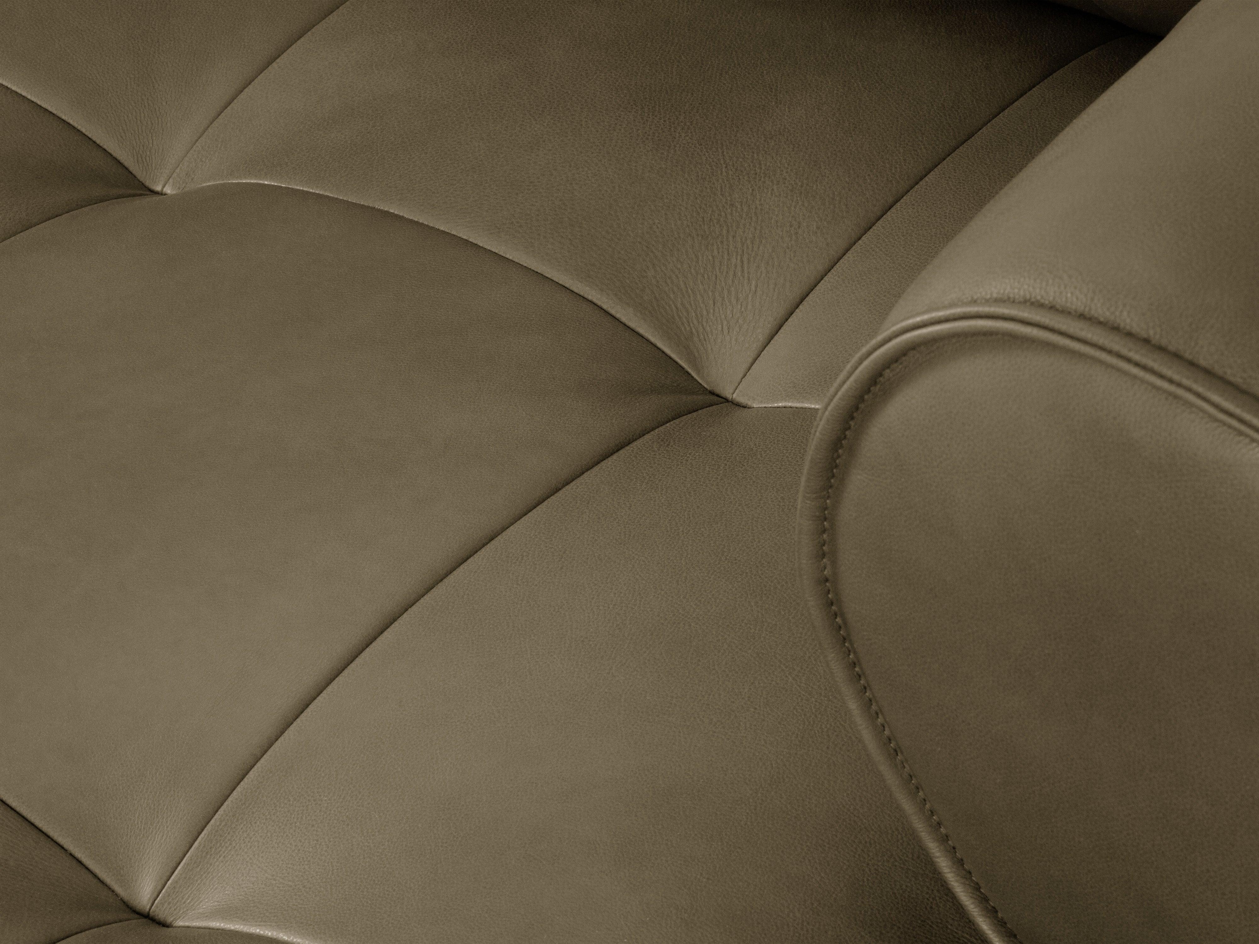 Sofa skórzana 4-osobowa LILY oliwkowy Maison Heritage Eye on Design