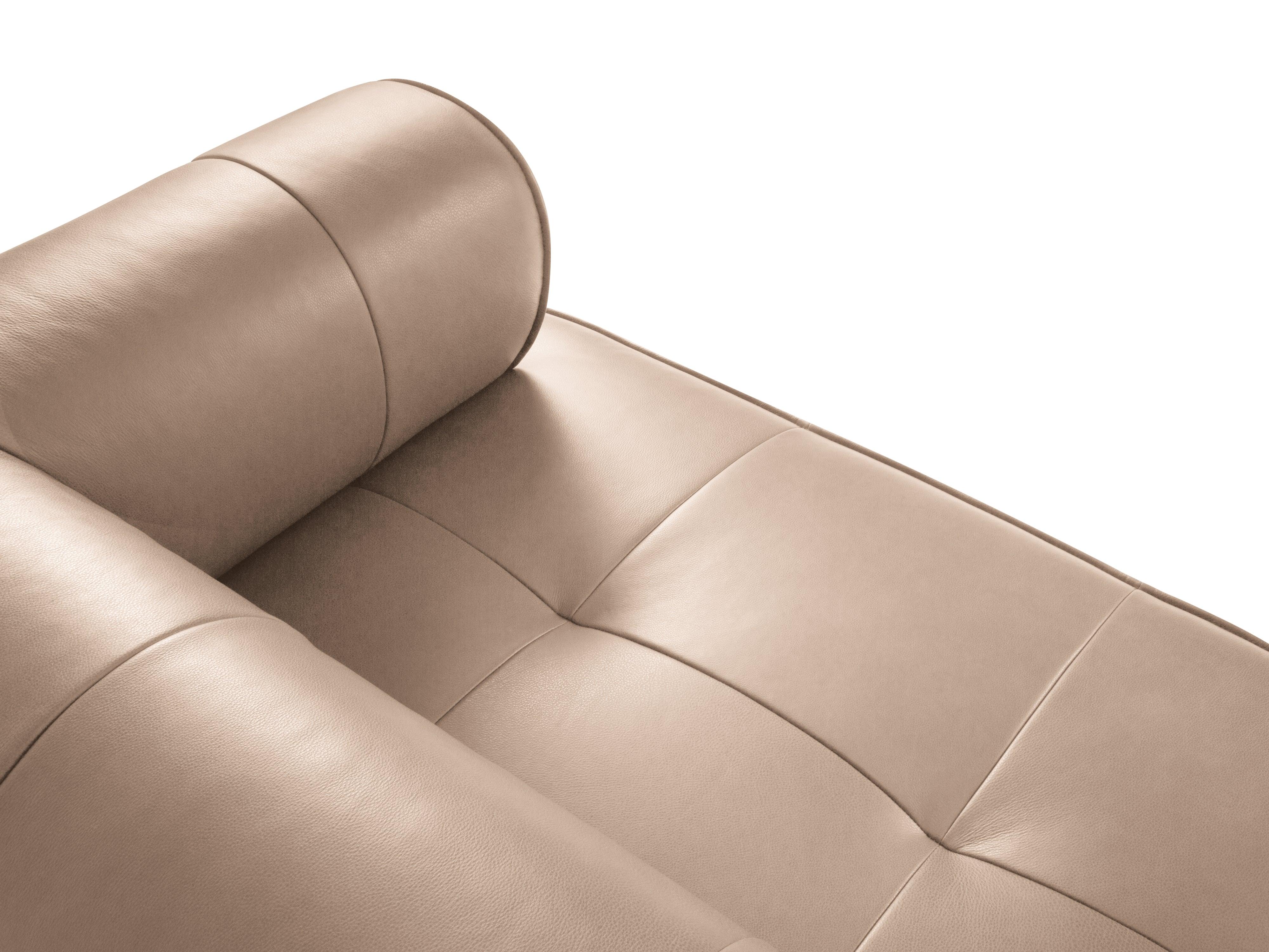 Sofa skórzana otwarta lewostronna LILY cappuccino Maison Heritage Eye on Design