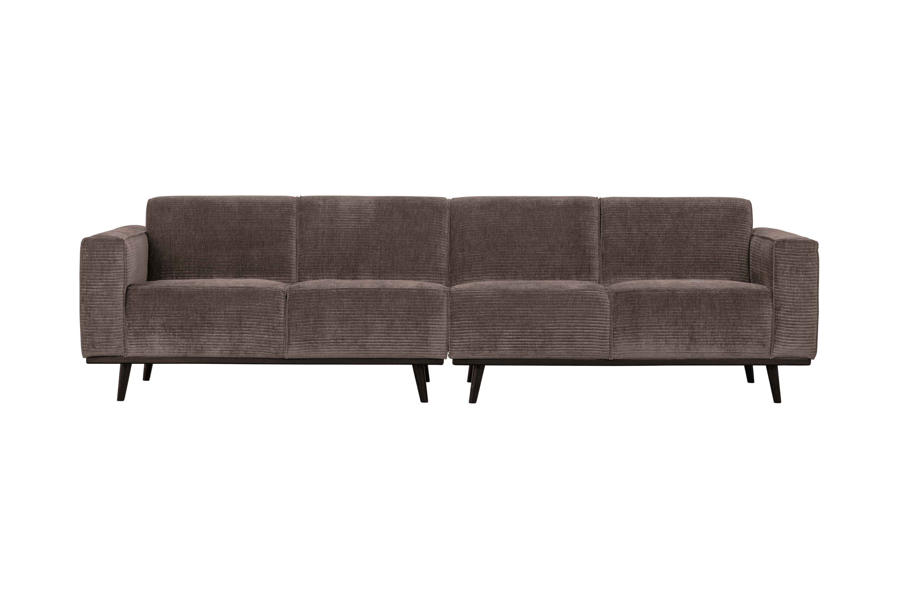 Sofa sztruksowa 4-osobowa STATEMENT ciemnobeżowy – Woood