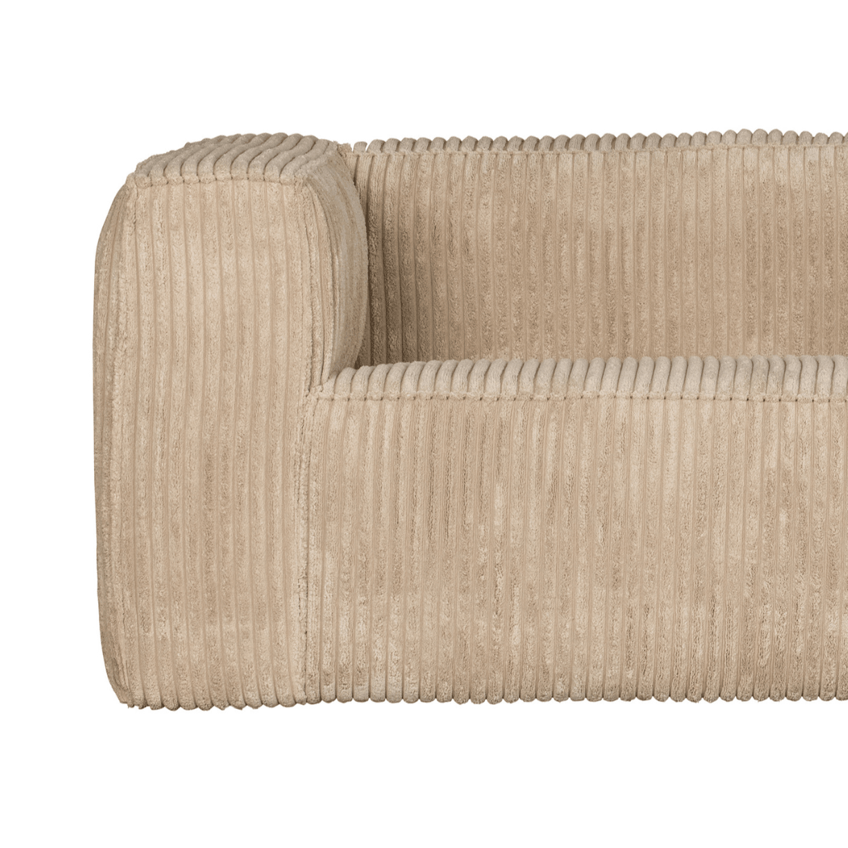 Sofa sztruksowa BEAN RIB beżowy Woood Exclusive Eye on Design