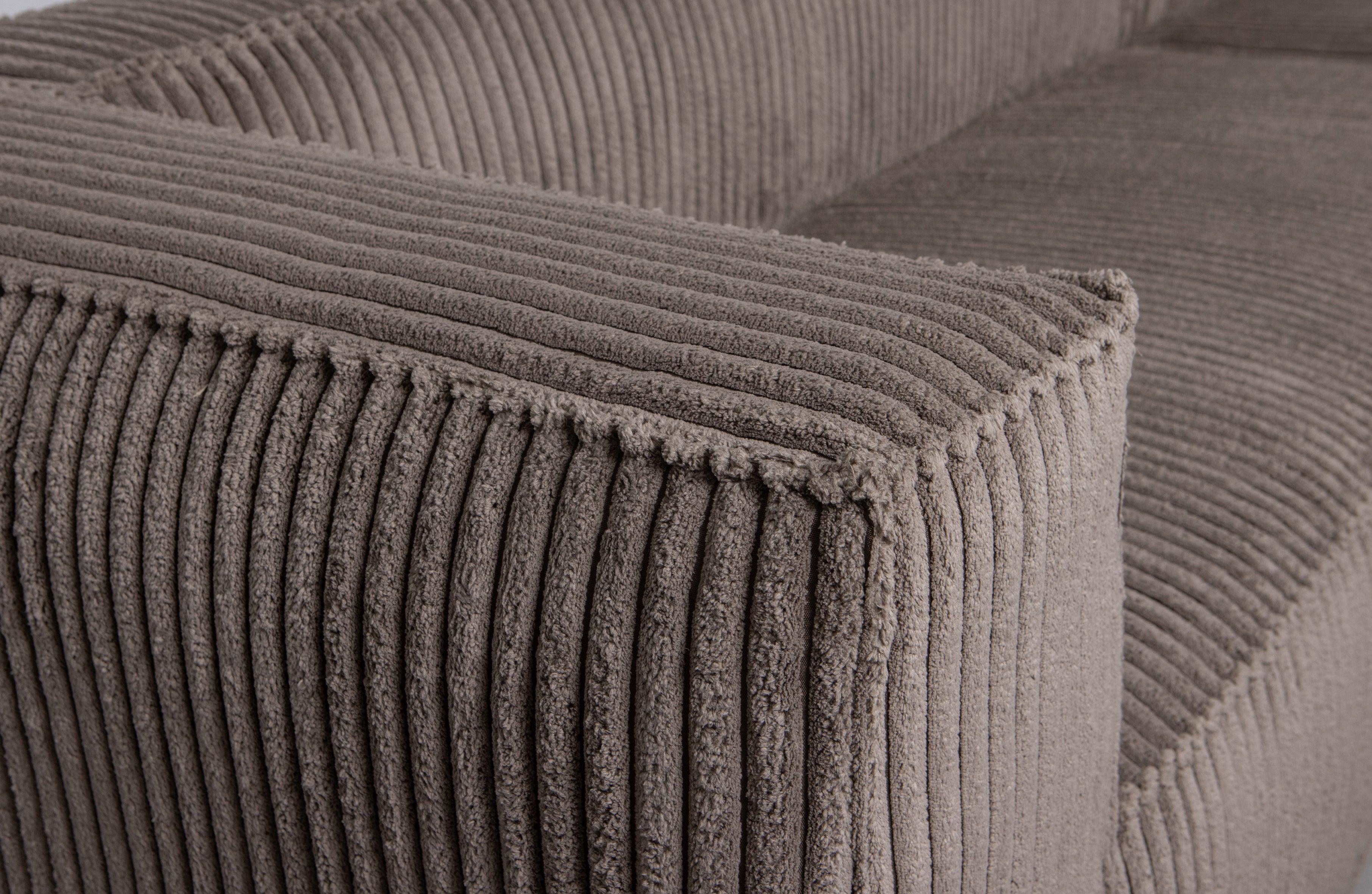 Sofa sztruksowa BEAN RIB brązowy Woood Exclusive Eye on Design