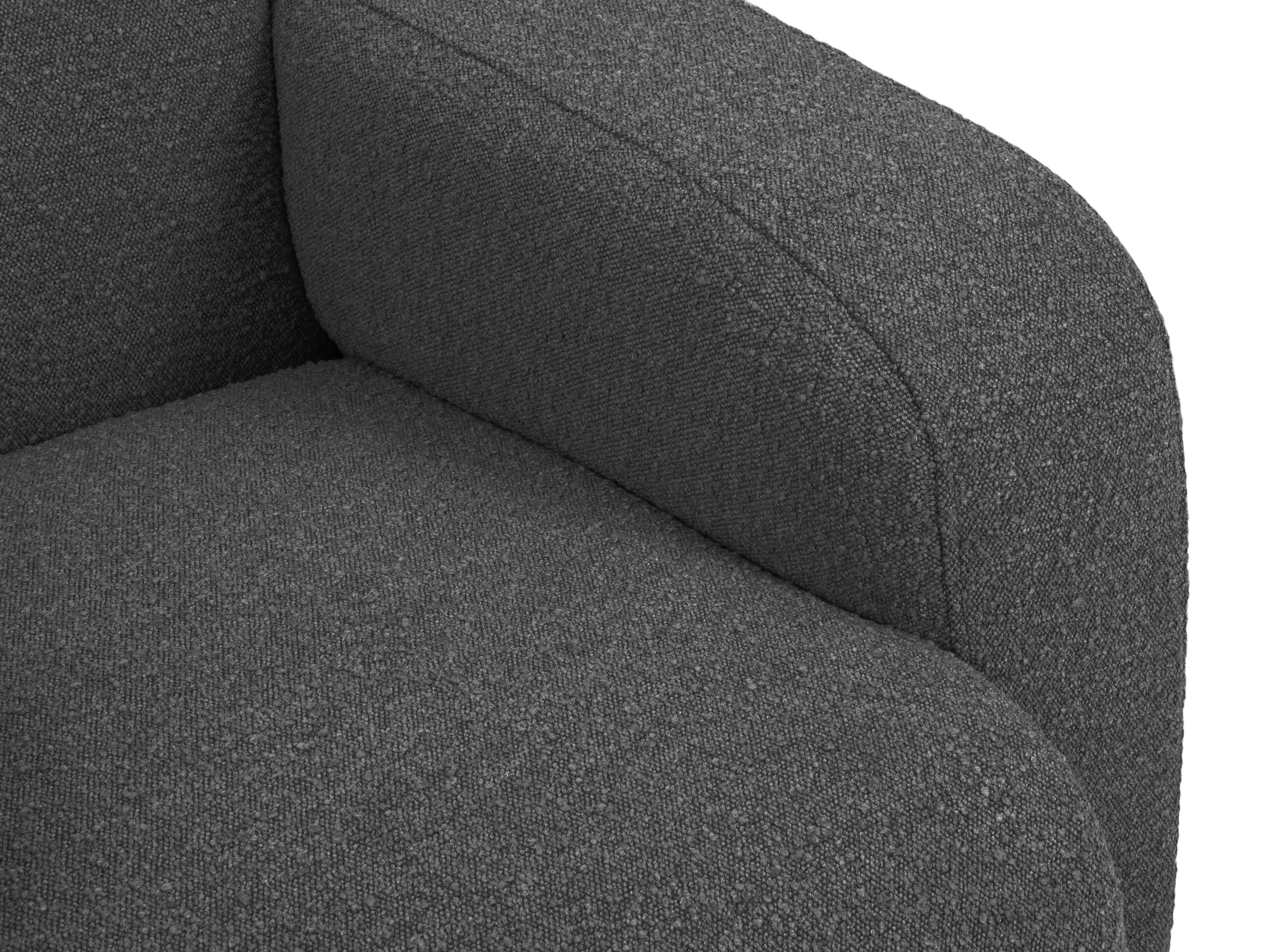 Sofa w tkaninie boucle 2-osobowa LOLA ciemnoszary Windsor & Co Eye on Design