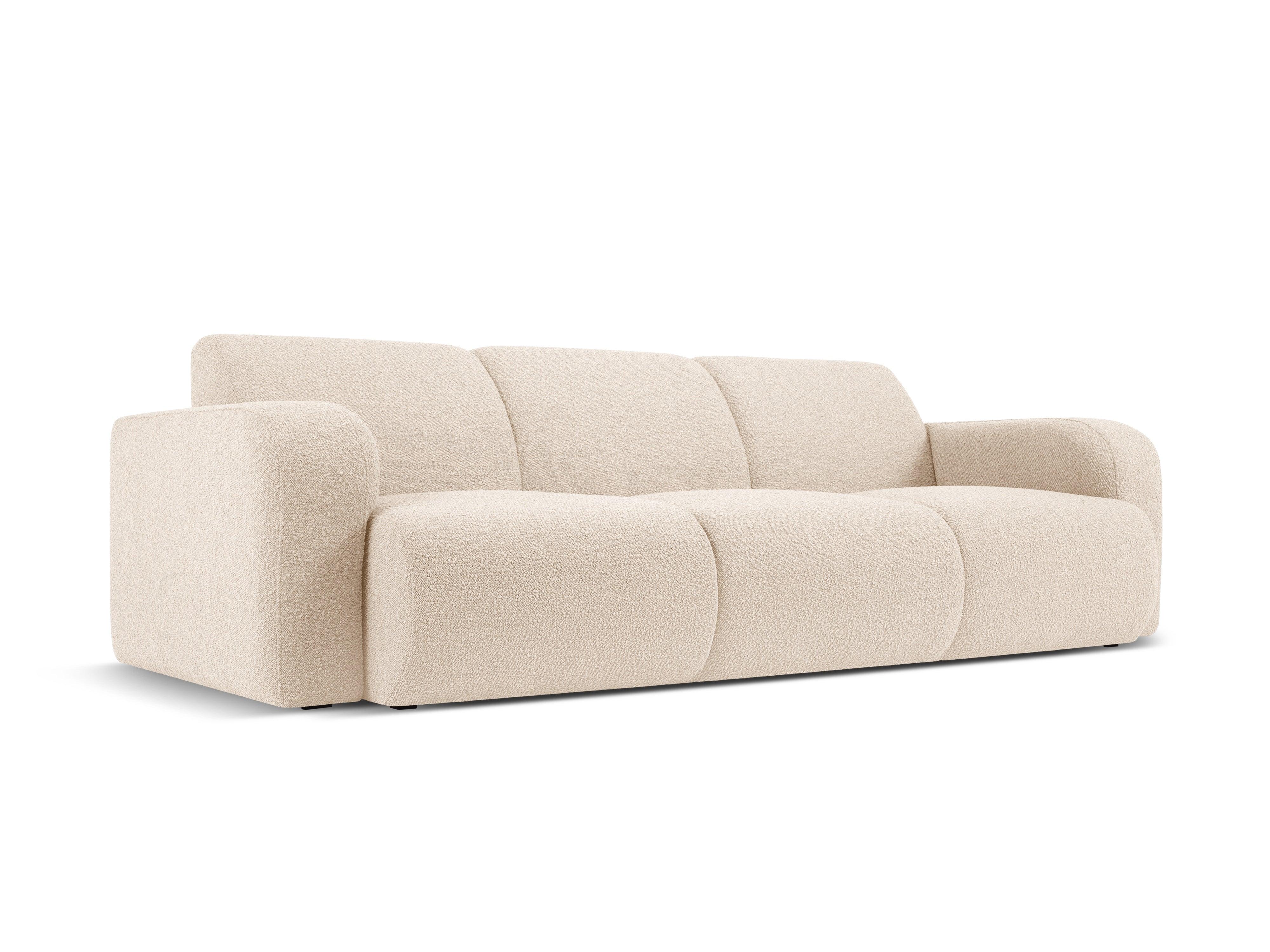 Sofa w tkaninie boucle 3-osobowa LOLA beżowy Windsor & Co Eye on Design