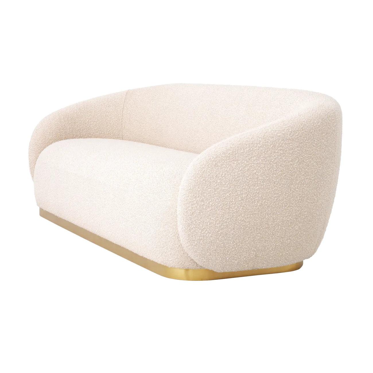 Sofa w tkaninie boucle BRICE kremowy Eichholtz Eye on Design