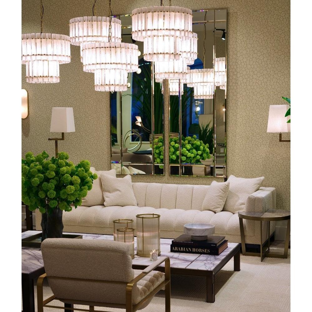 Sofa w tkaninie boucle DITMAR kremowy Eichholtz Eye on Design