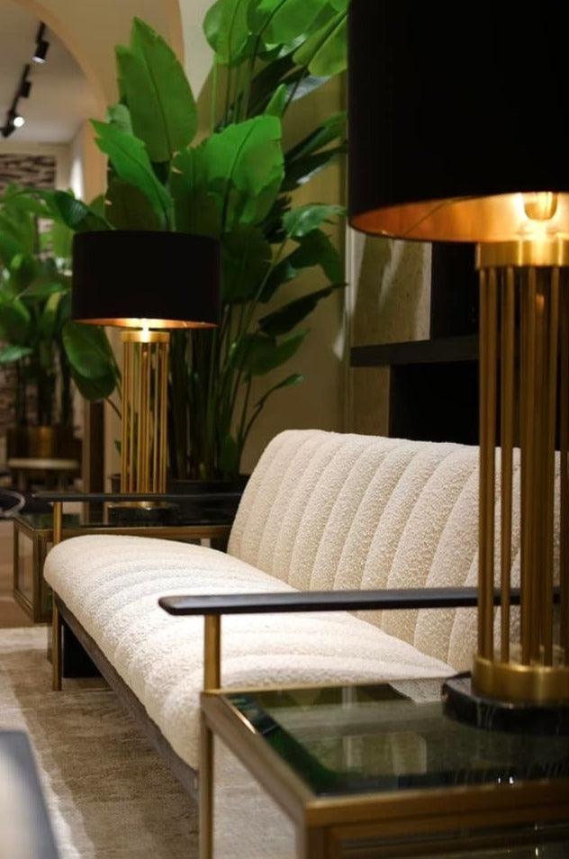 Sofa w tkaninie boucle ELAN kremowy Eichholtz Eye on Design