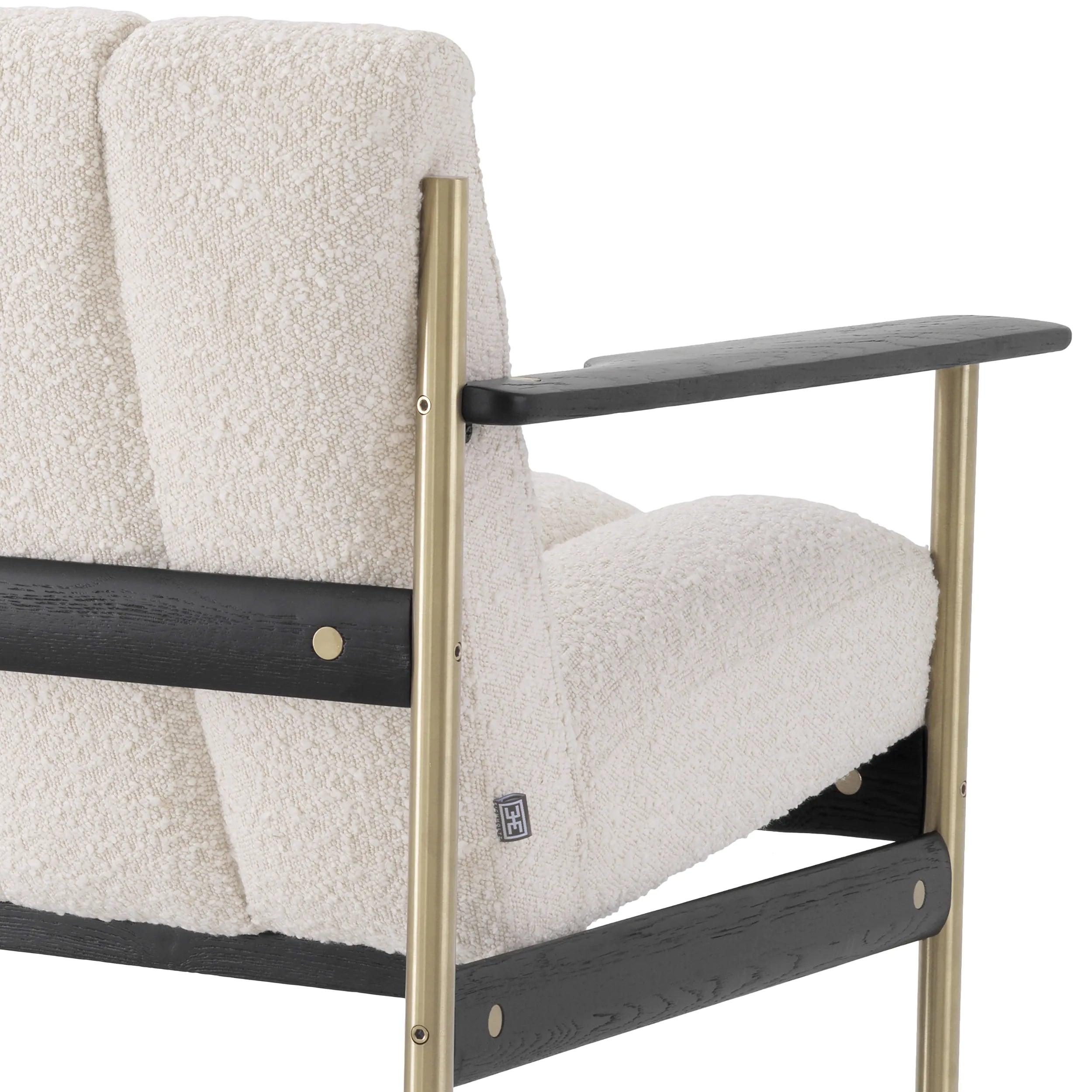 Sofa w tkaninie boucle ELAN kremowy Eichholtz Eye on Design