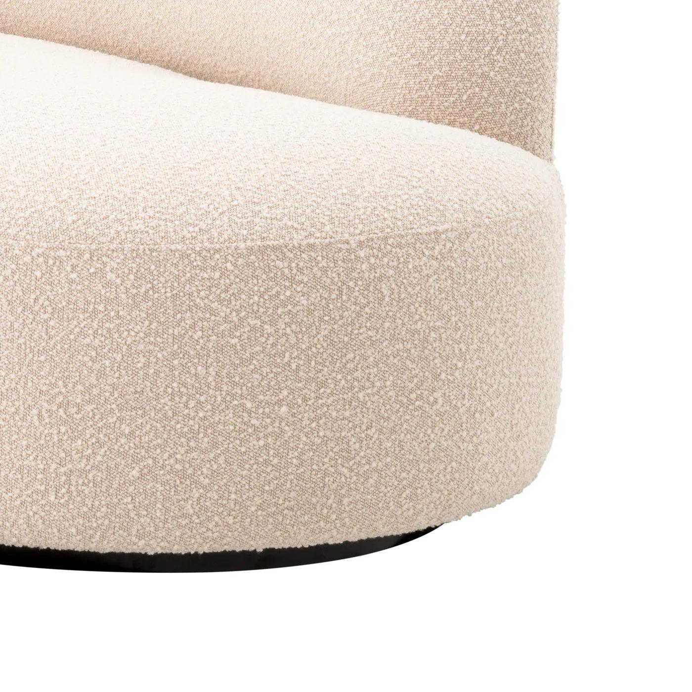 Sofa w tkaninie boucle MORTEN kremowy Eichholtz Eye on Design