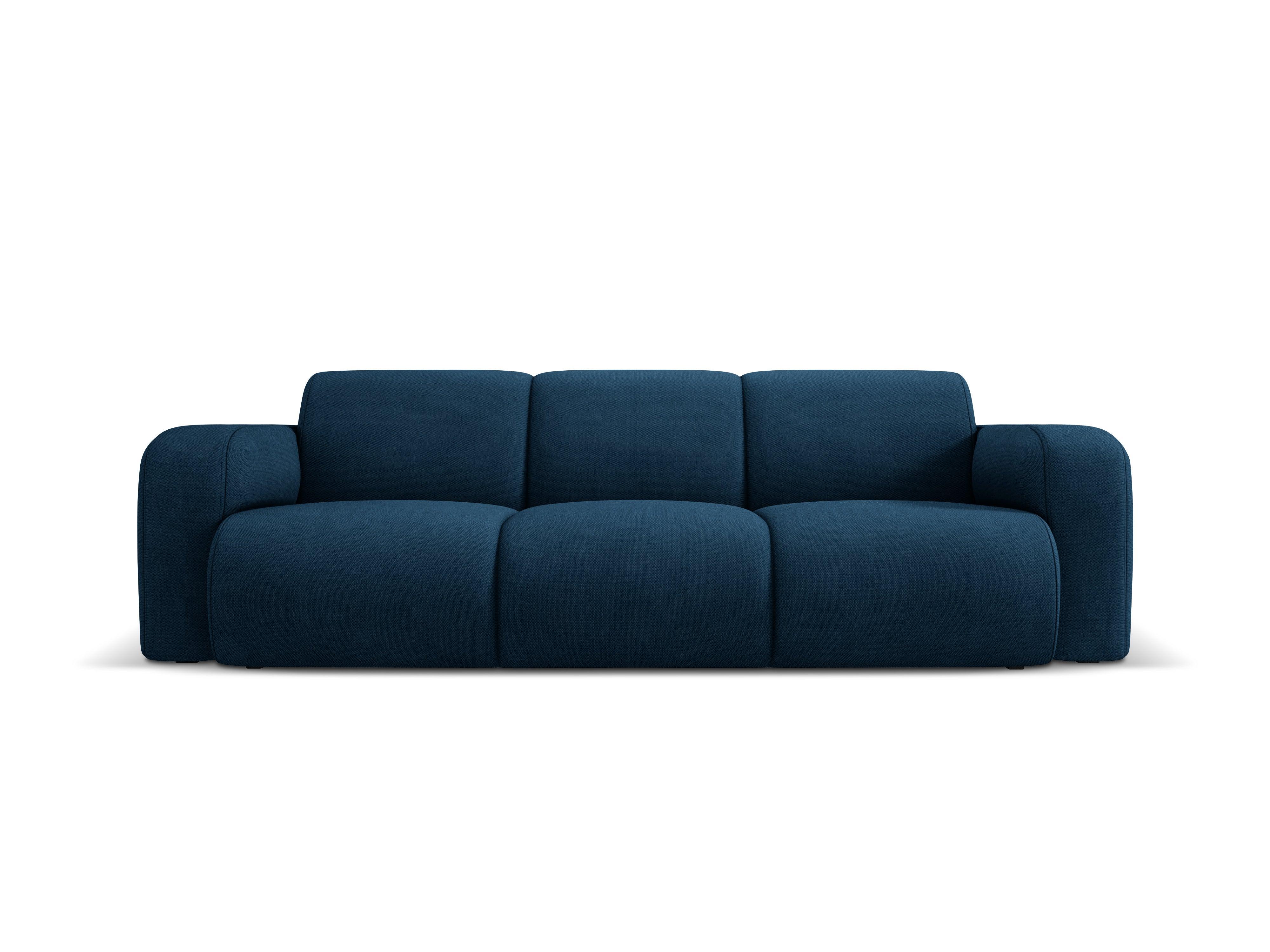 Sofa w tkaninie chenillowej 3-osobowa LOLA królewski niebieski Windsor & Co Eye on Design