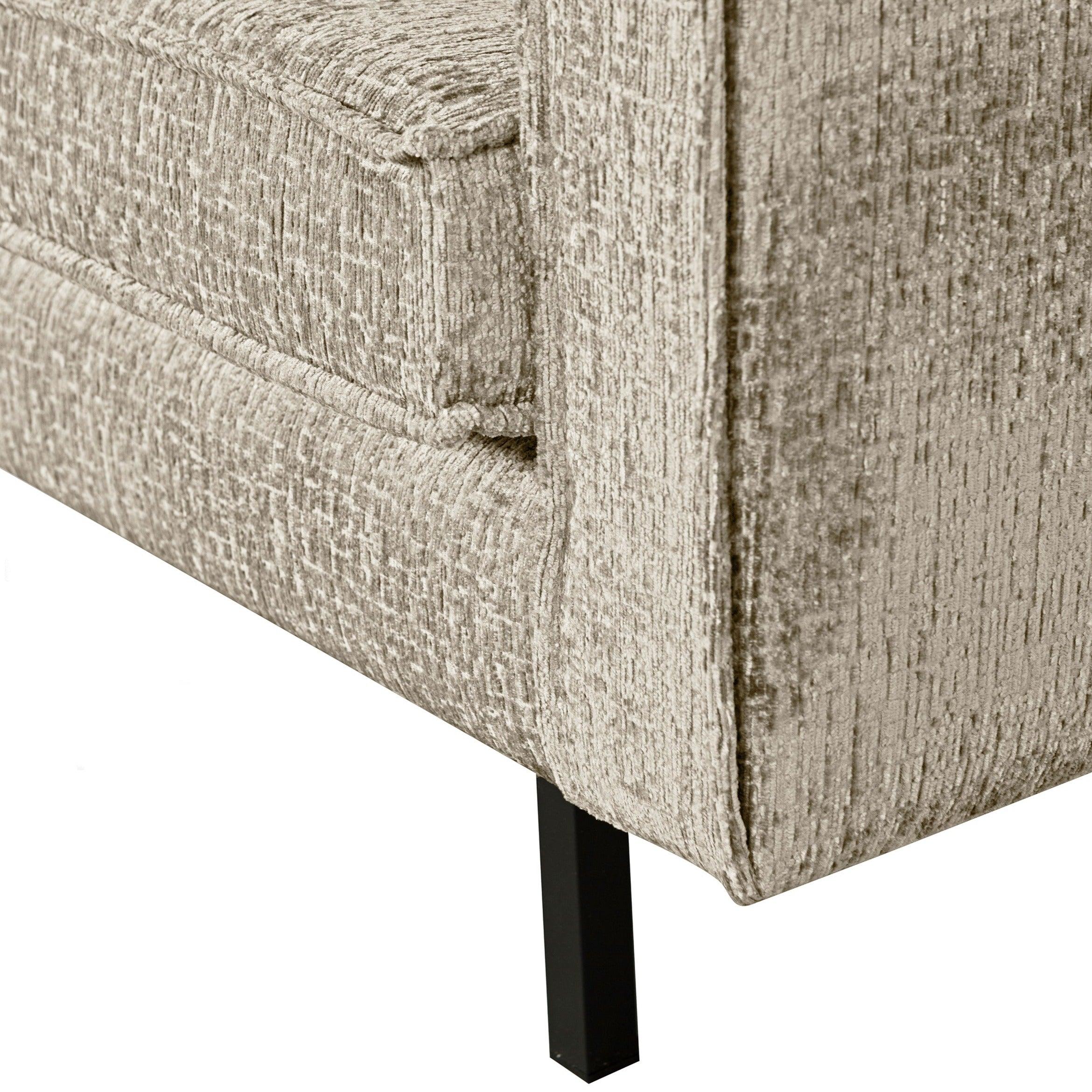 Sofa welurowa 2,5-osobowa RODEO beżowy Be Pure Eye on Design