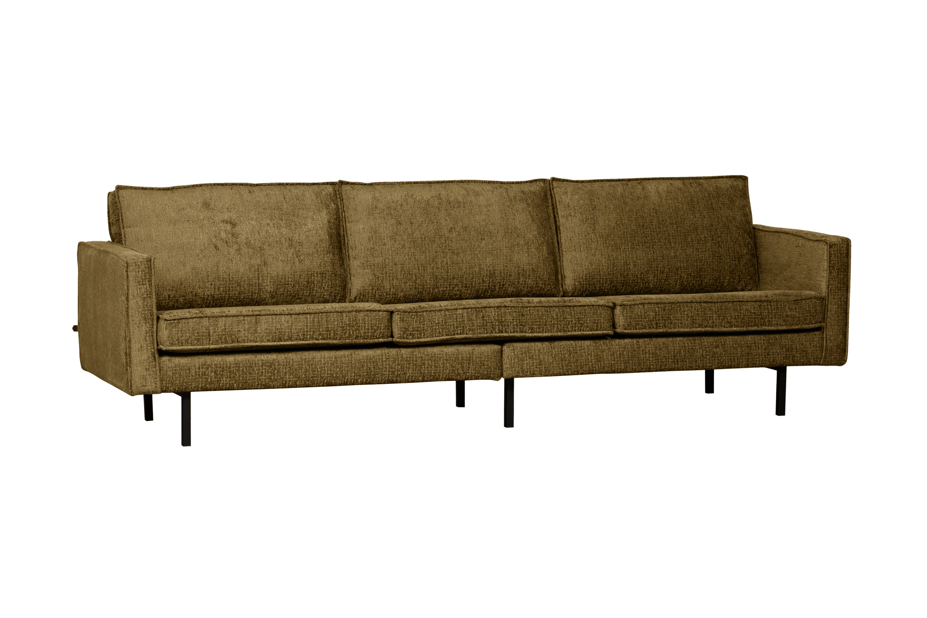 Sofa welurowa 3-osobowa RODEO brązowy – Woood