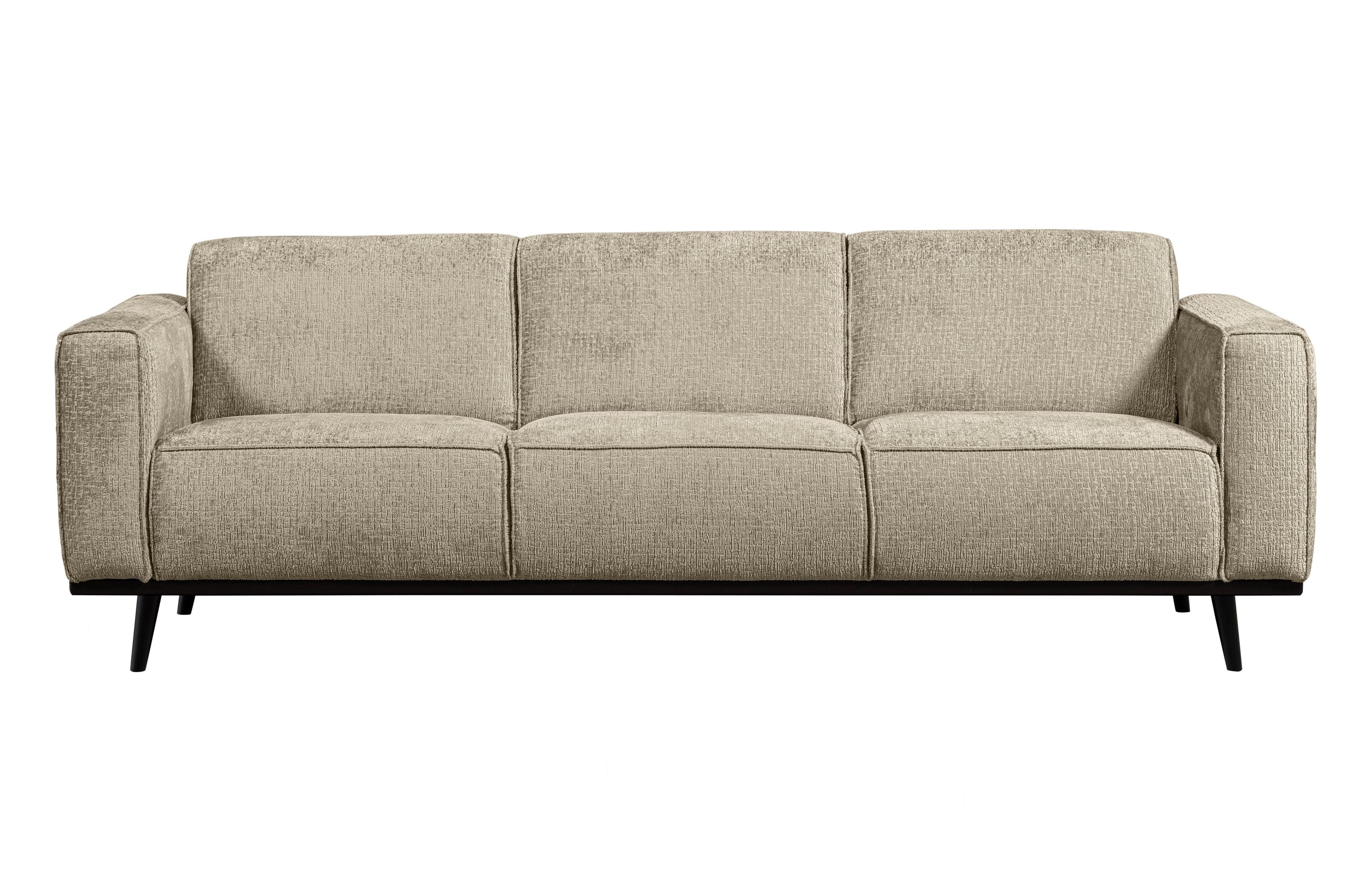 Sofa welurowa 3-osobowa STATEMENT STRUCTURE beżowy Be Pure Eye on Design