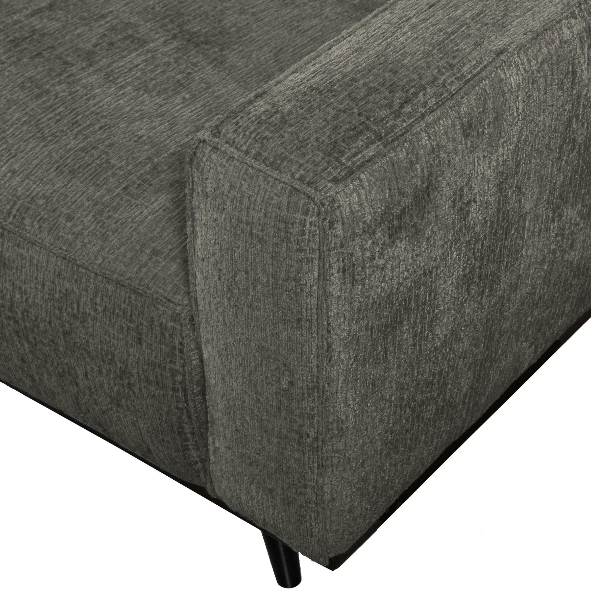 Sofa welurowa 3-osobowa STATEMENT STRUCTURE szarozielony Be Pure Eye on Design