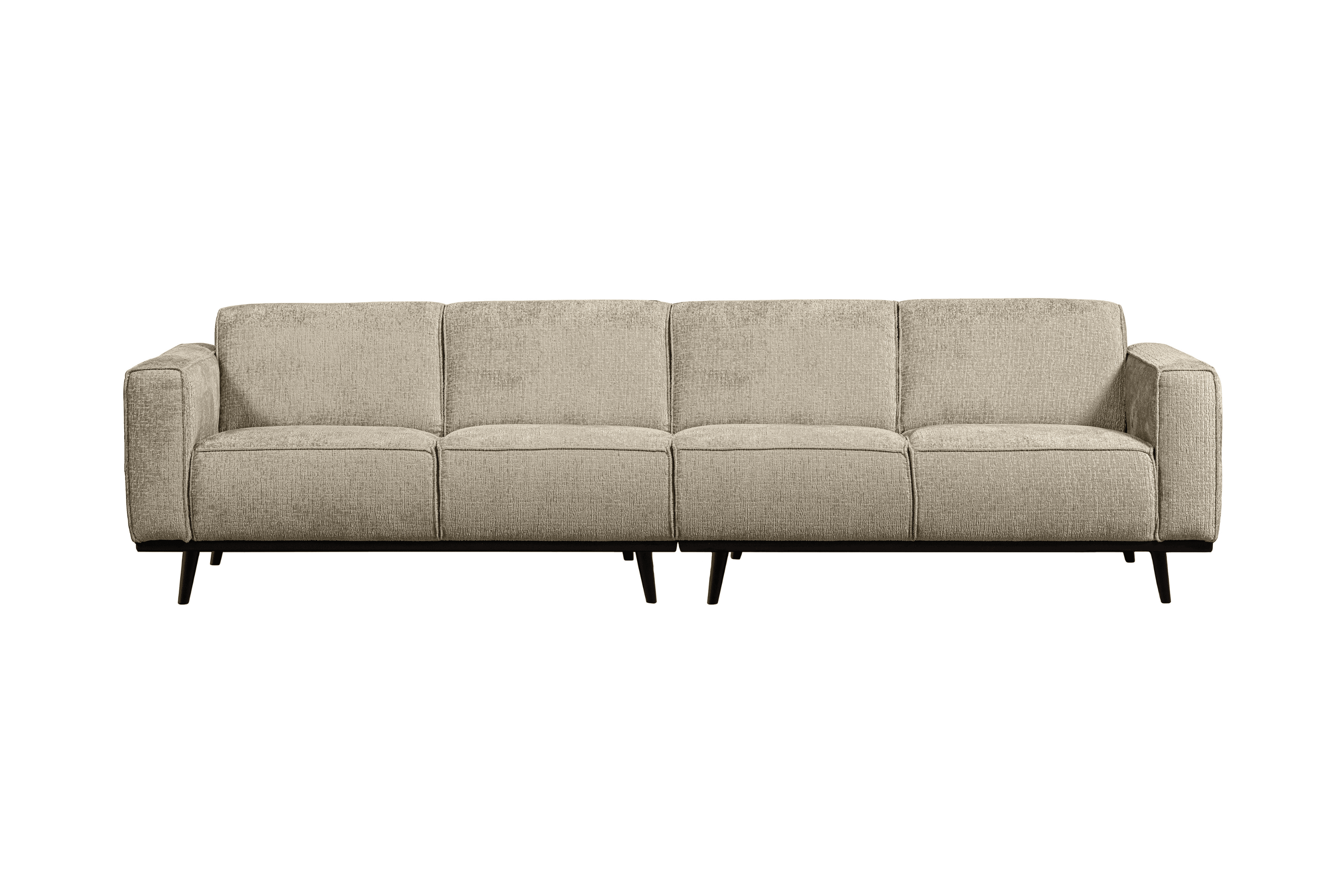 Sofa welurowa 4-osobowa STATEMENT STRUCTURE beżowy Be Pure 280 cm Eye on Design