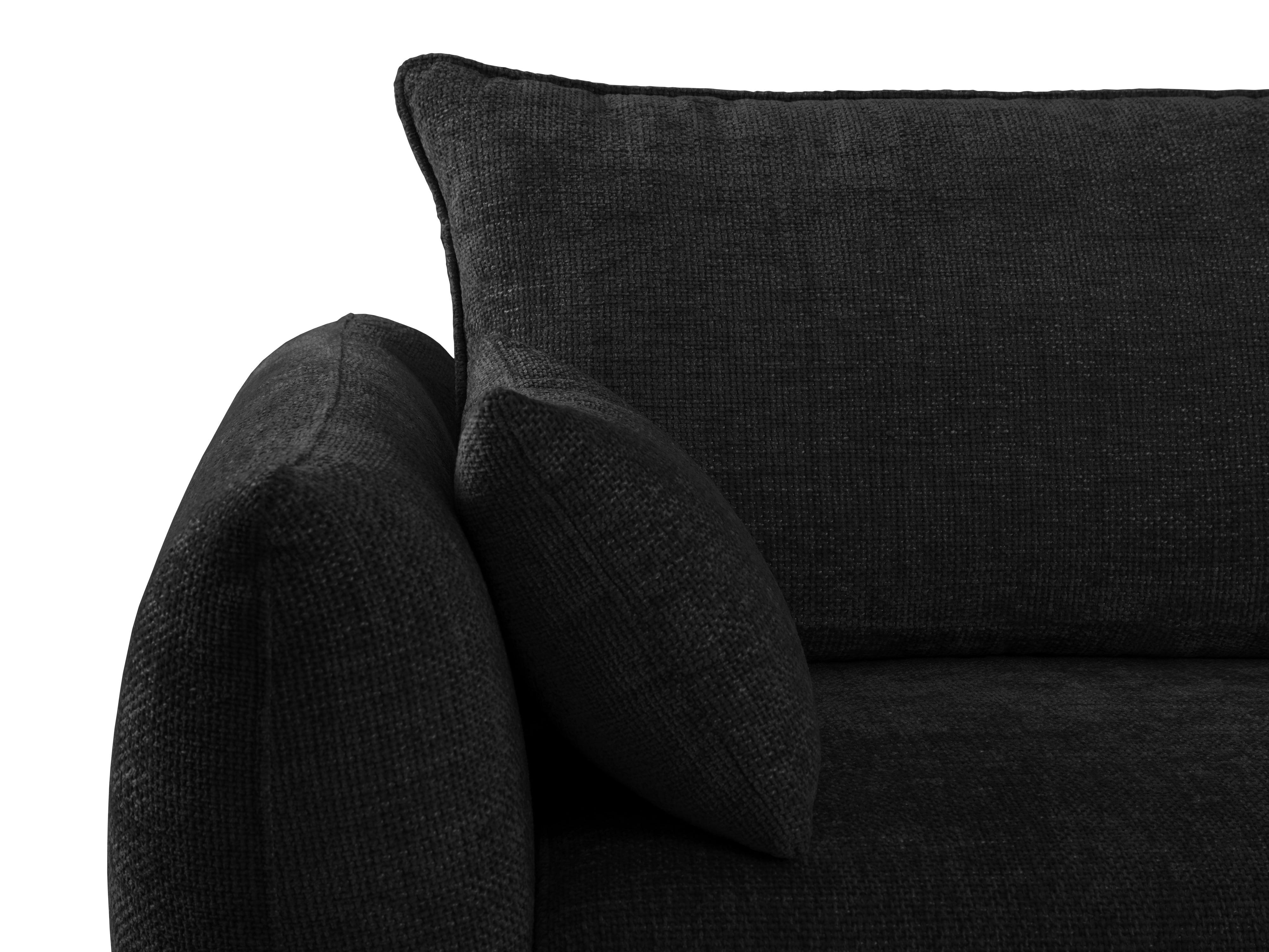 Sofa z funkcją spania MATERA czarny szenil Cosmopolitan Design Eye on Design