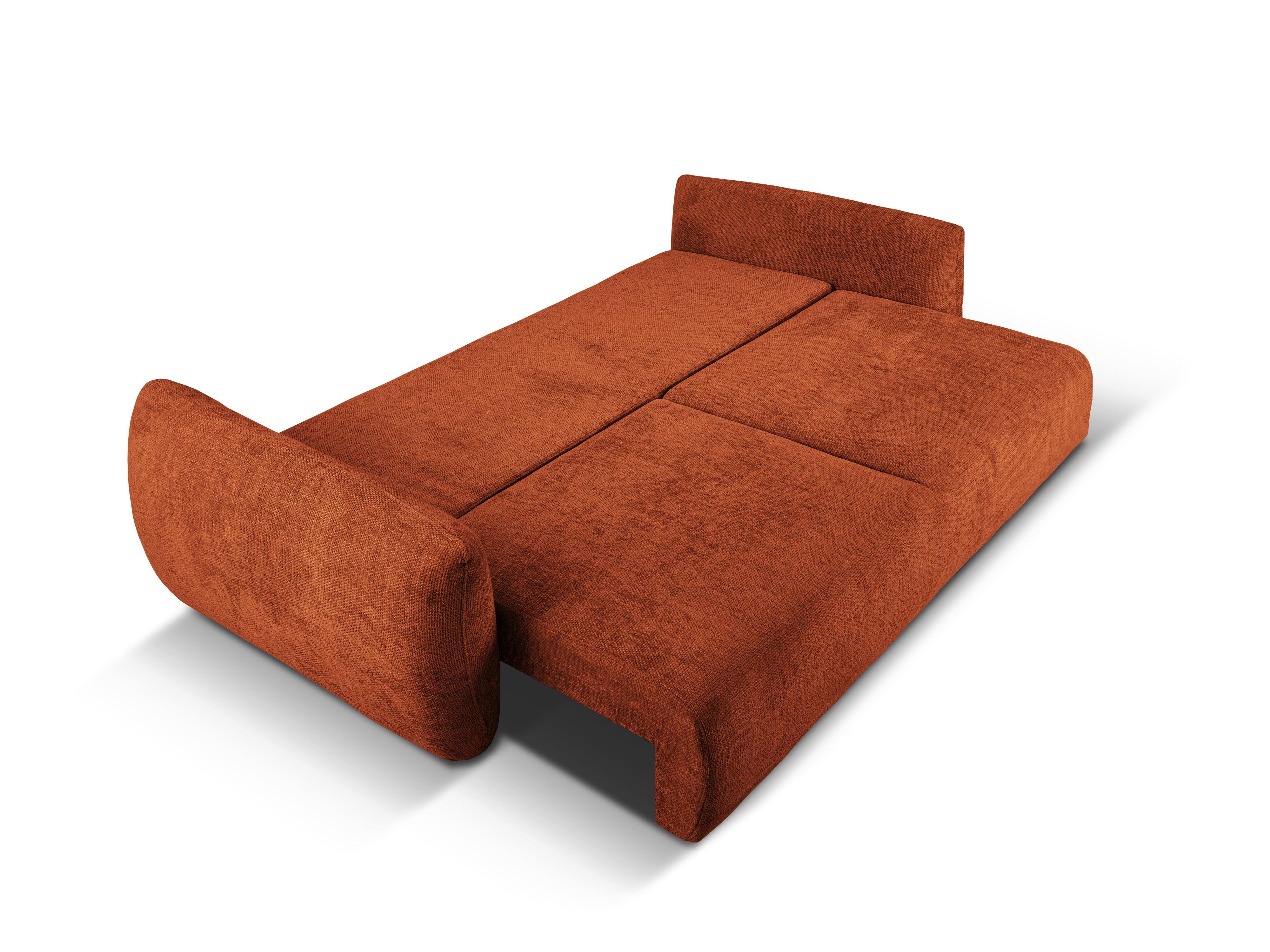 Sofa z funkcją spania MATERA terracotta szenil Cosmopolitan Design Eye on Design