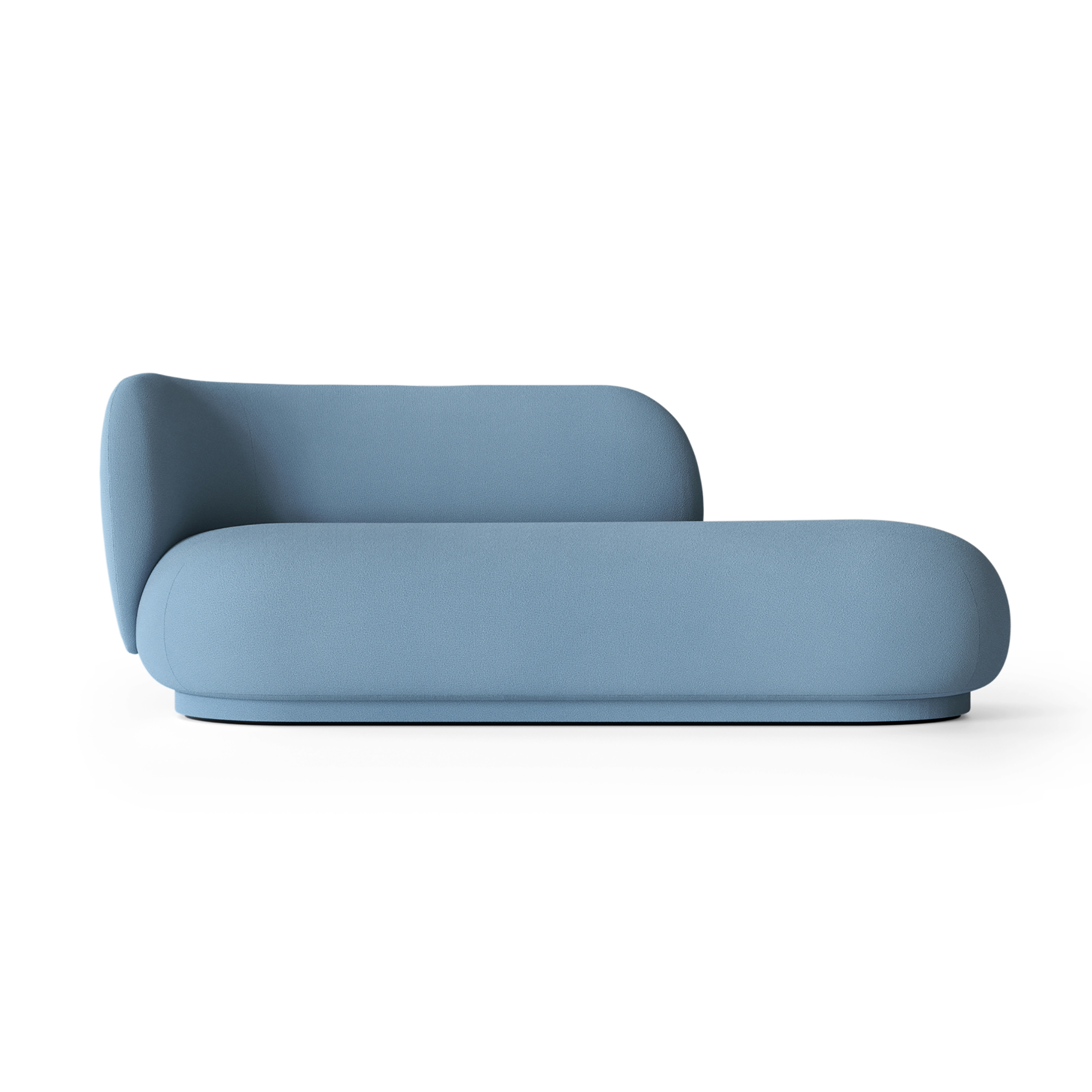 Sofa linksseitig RICO DIVAN Tonus himmelblau