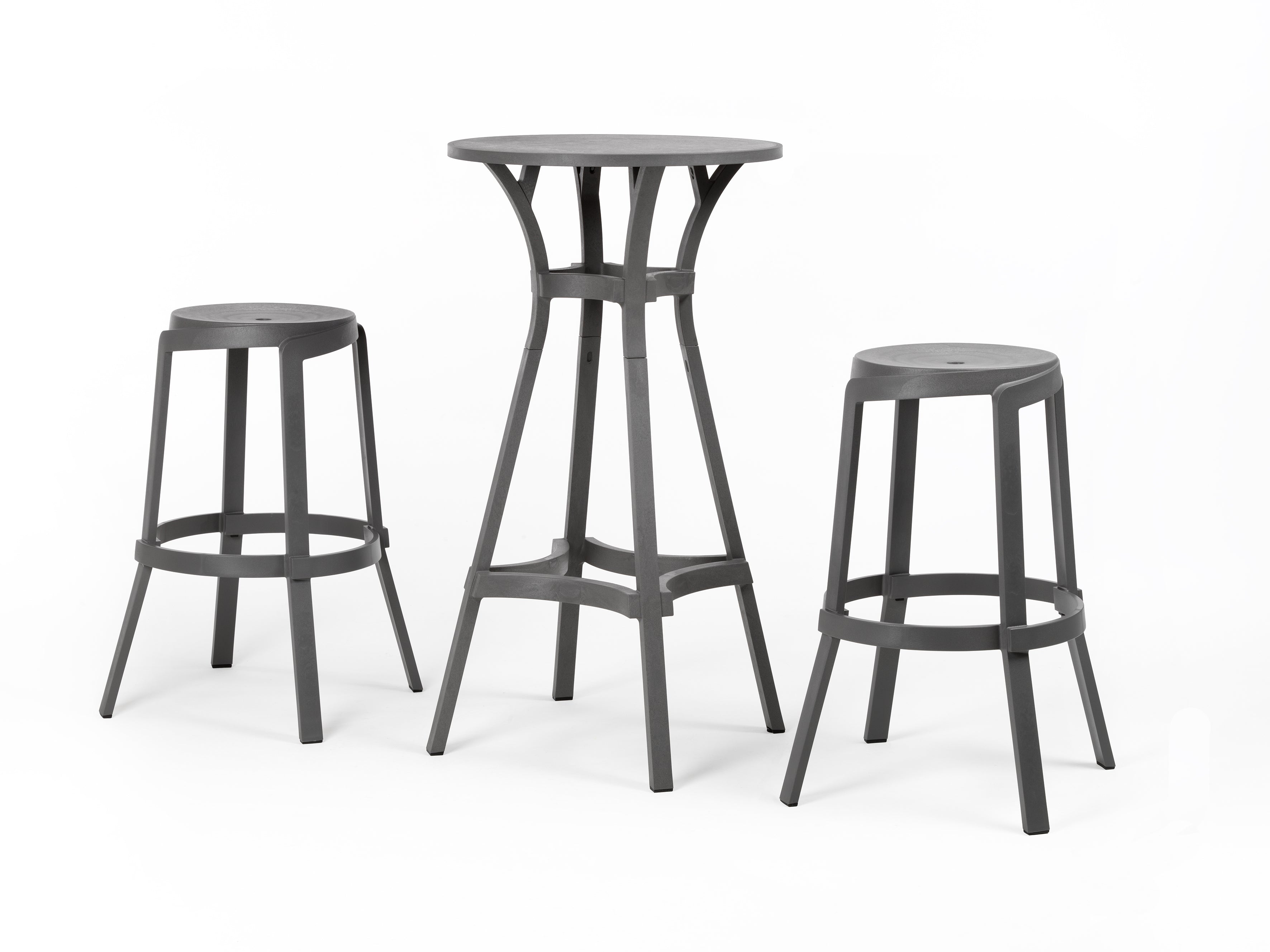 Hocker für den Außenbereich STACK in Graphit