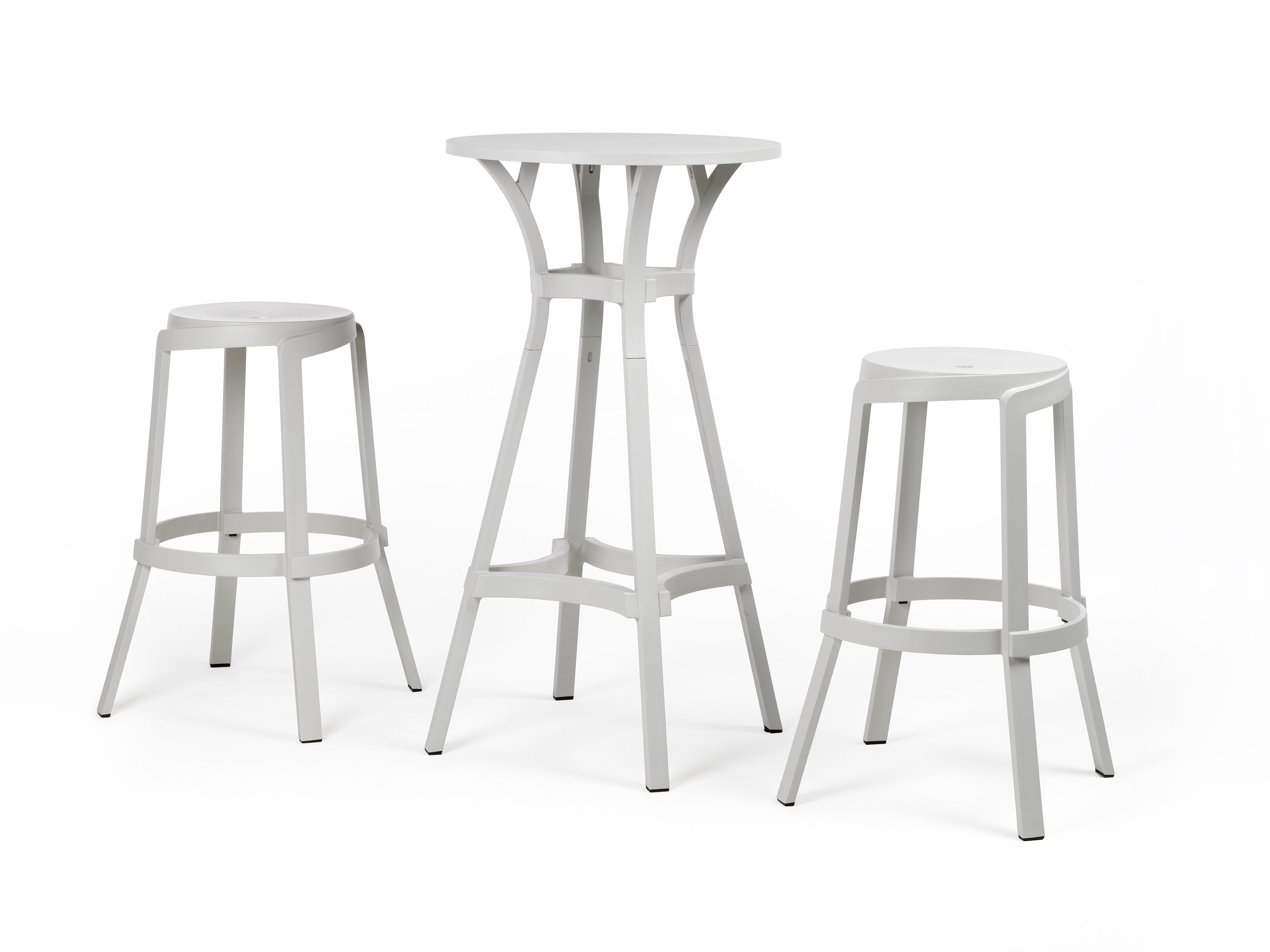 Outdoor Stool STACK Chalk